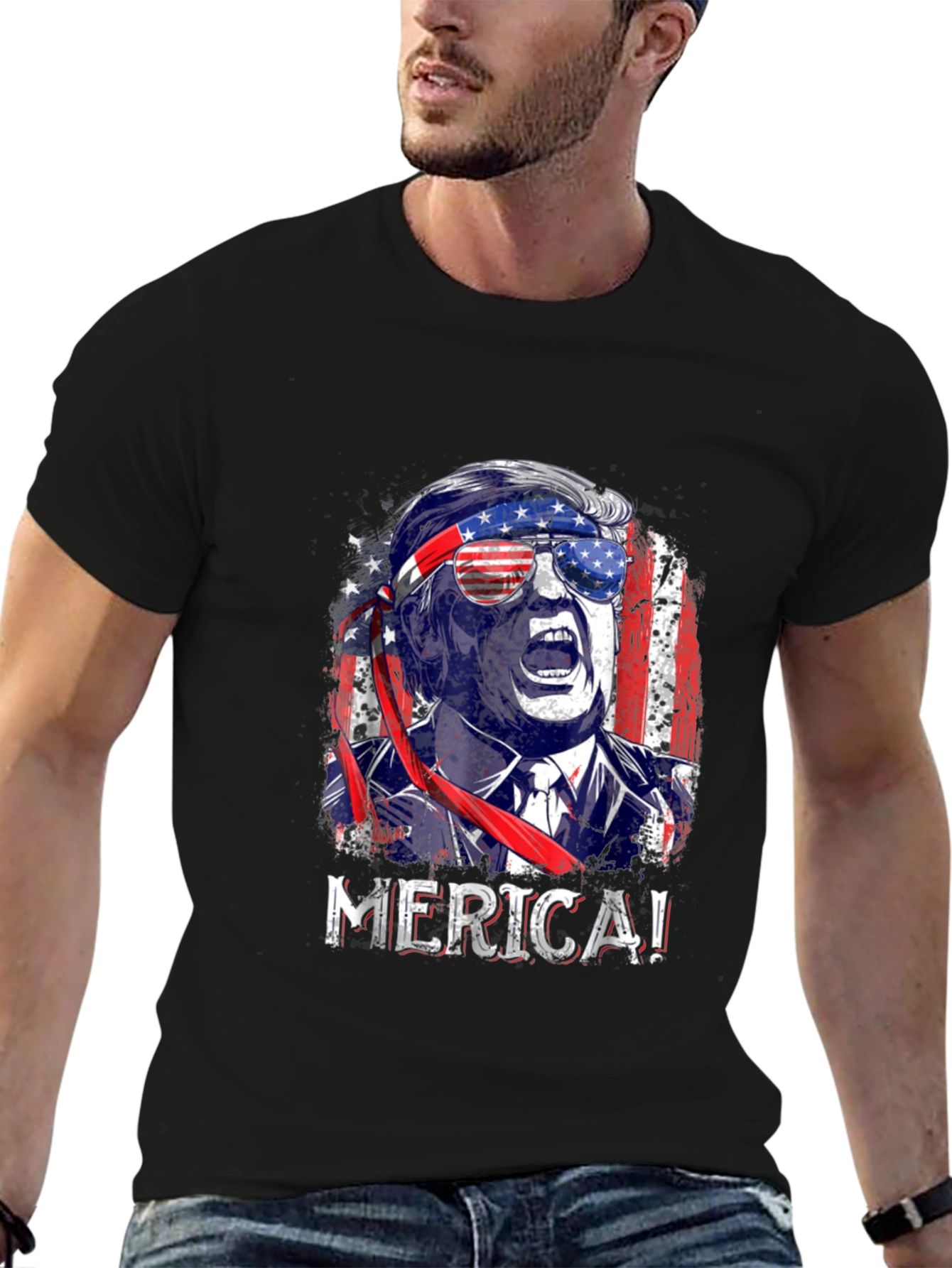 Patriotic Trump MERICA! T-Shirt