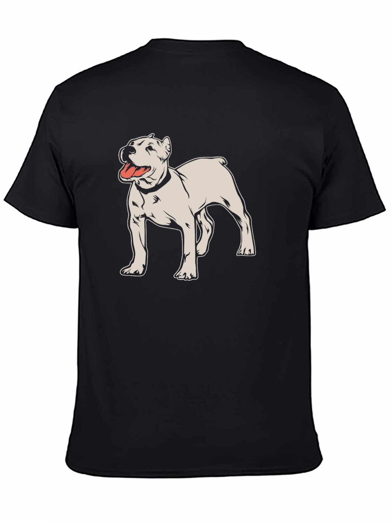 Dog Breed Graphic Tee - Black Cotton Shirt