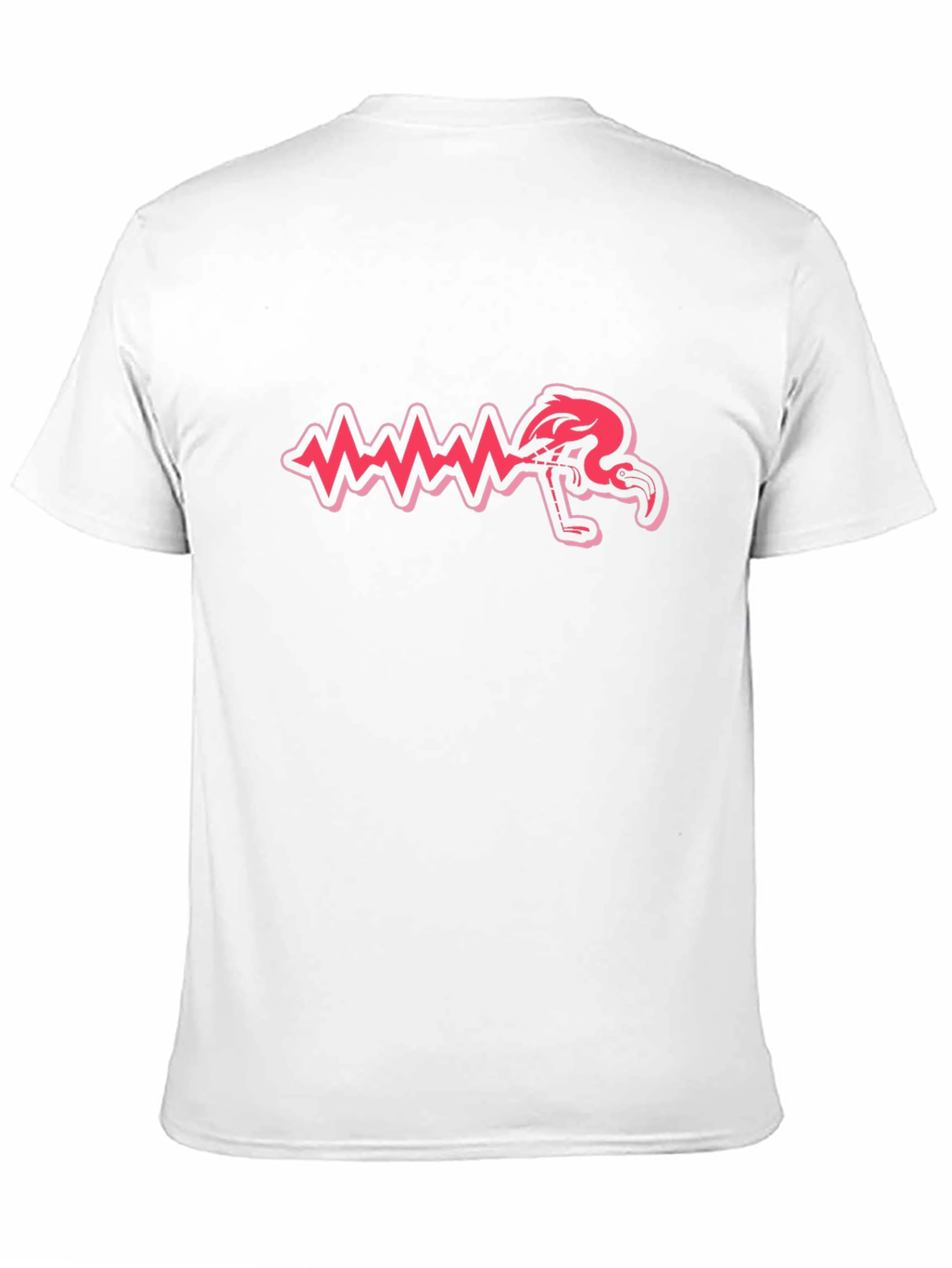 Quirky Flamingo Soundwave Graphic Tee