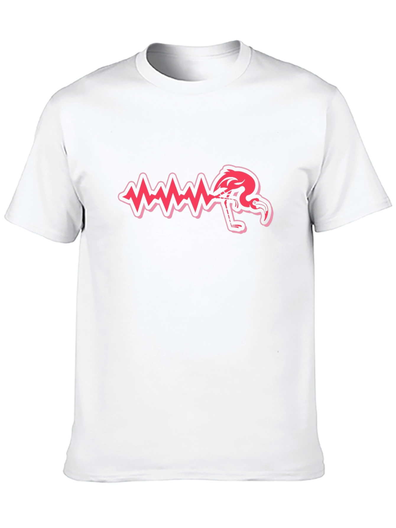 Quirky Flamingo Soundwave Graphic Tee
