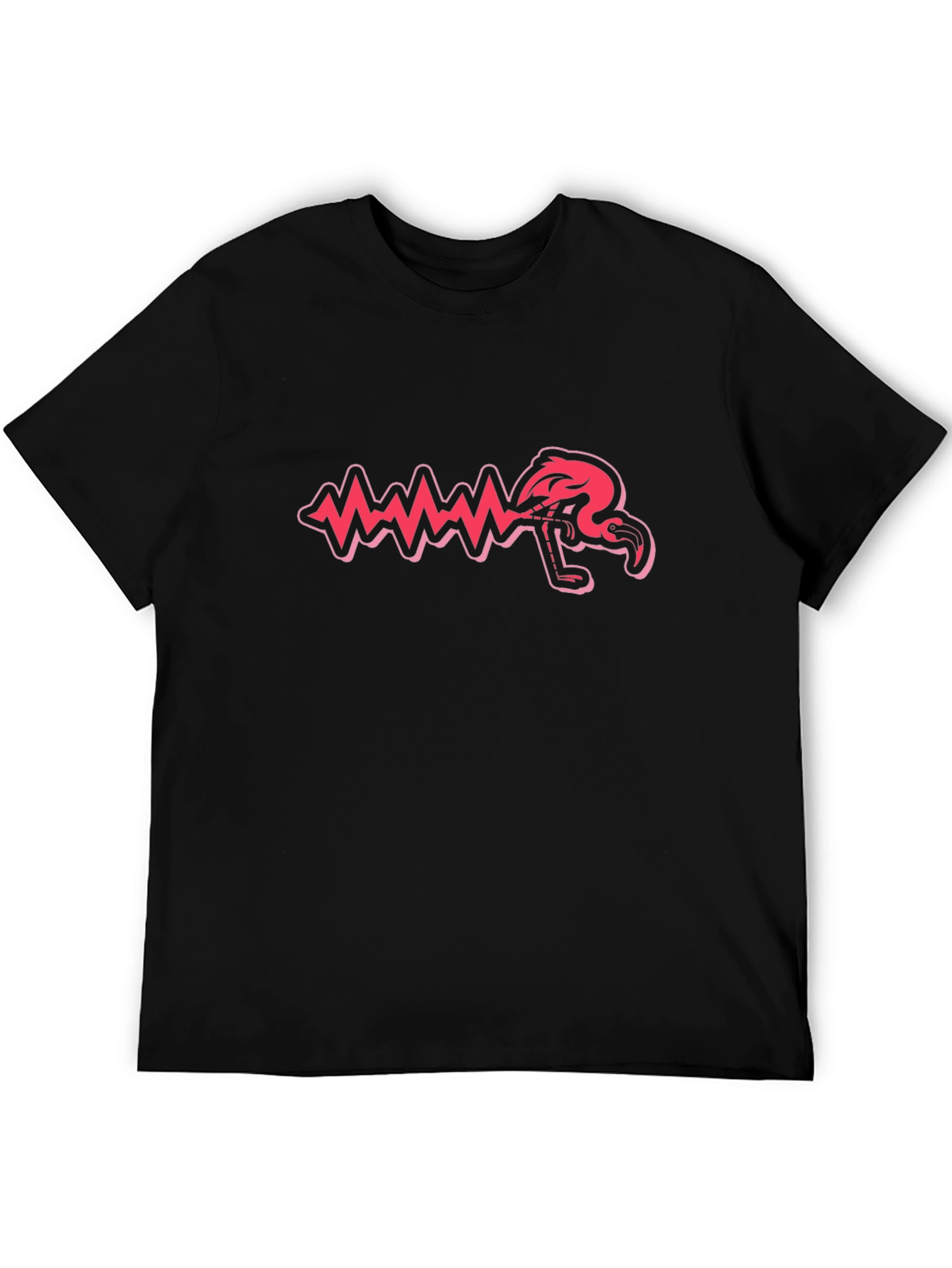 Quirky Flamingo Soundwave Graphic Tee