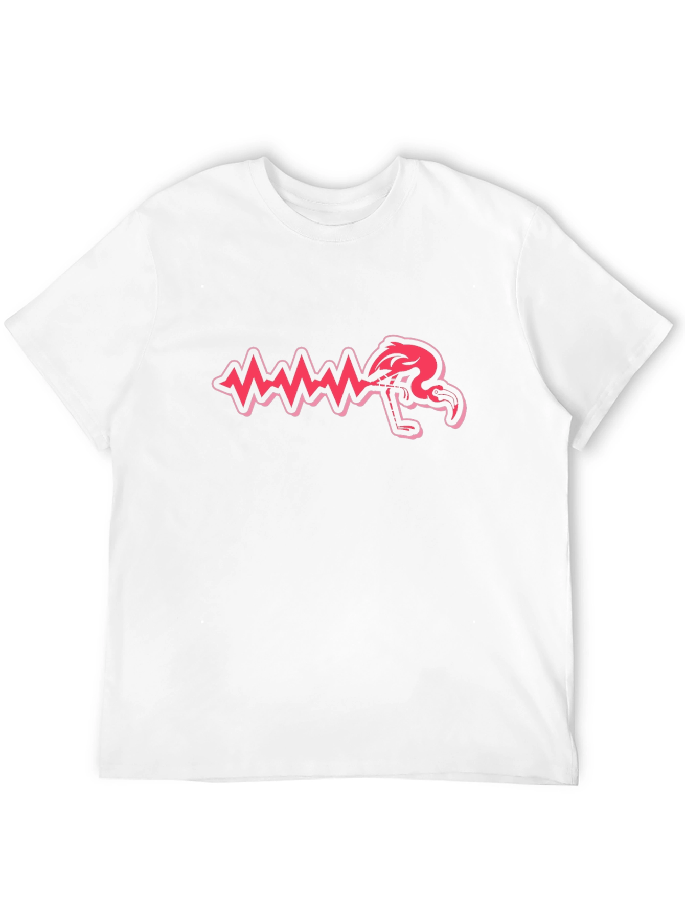 Quirky Flamingo Soundwave Graphic Tee