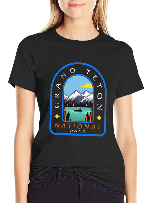 Grand Teton National Park Graphic Tee - Black