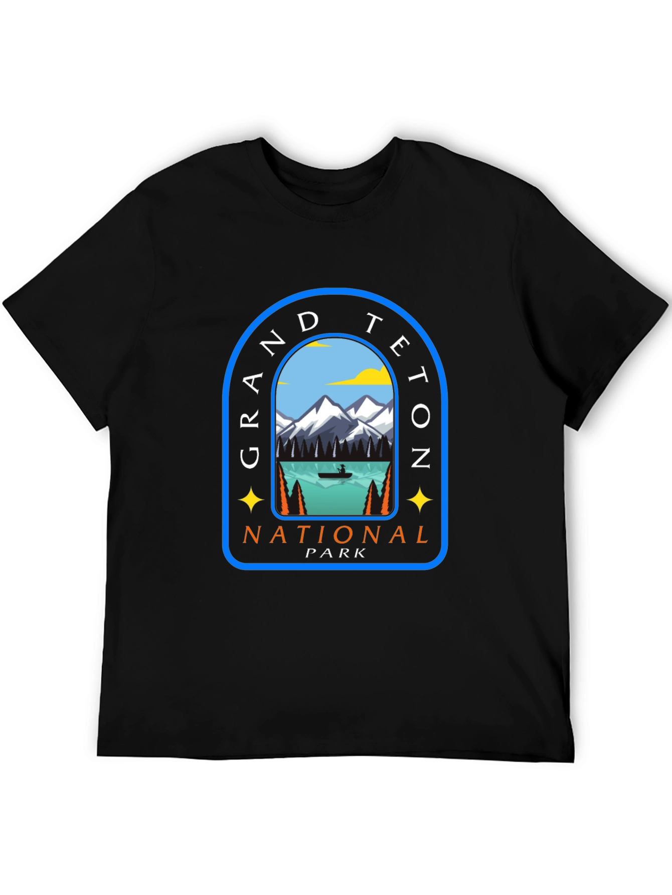Grand Teton National Park Graphic Tee - Black