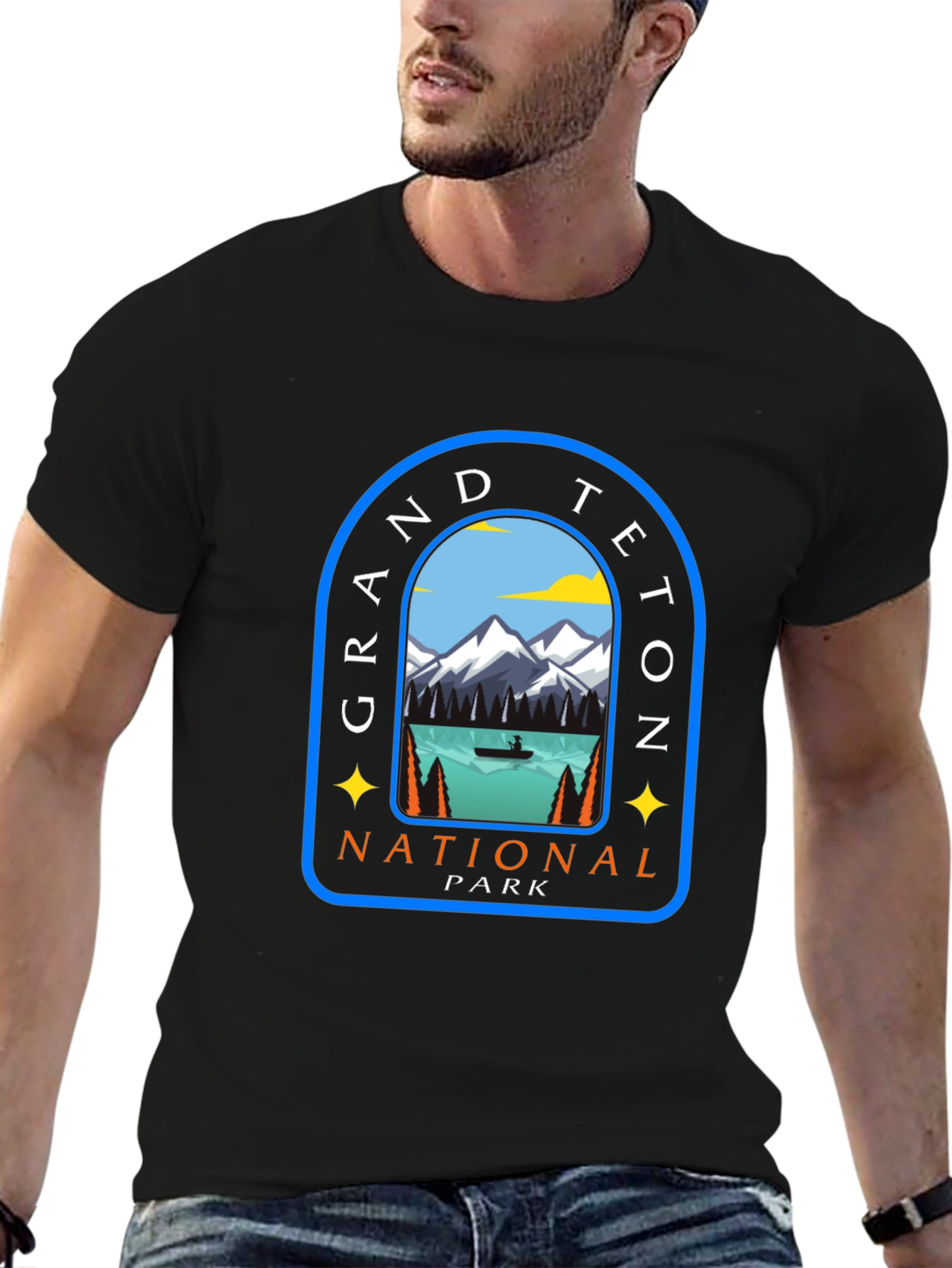 Grand Teton National Park Graphic Tee - Black
