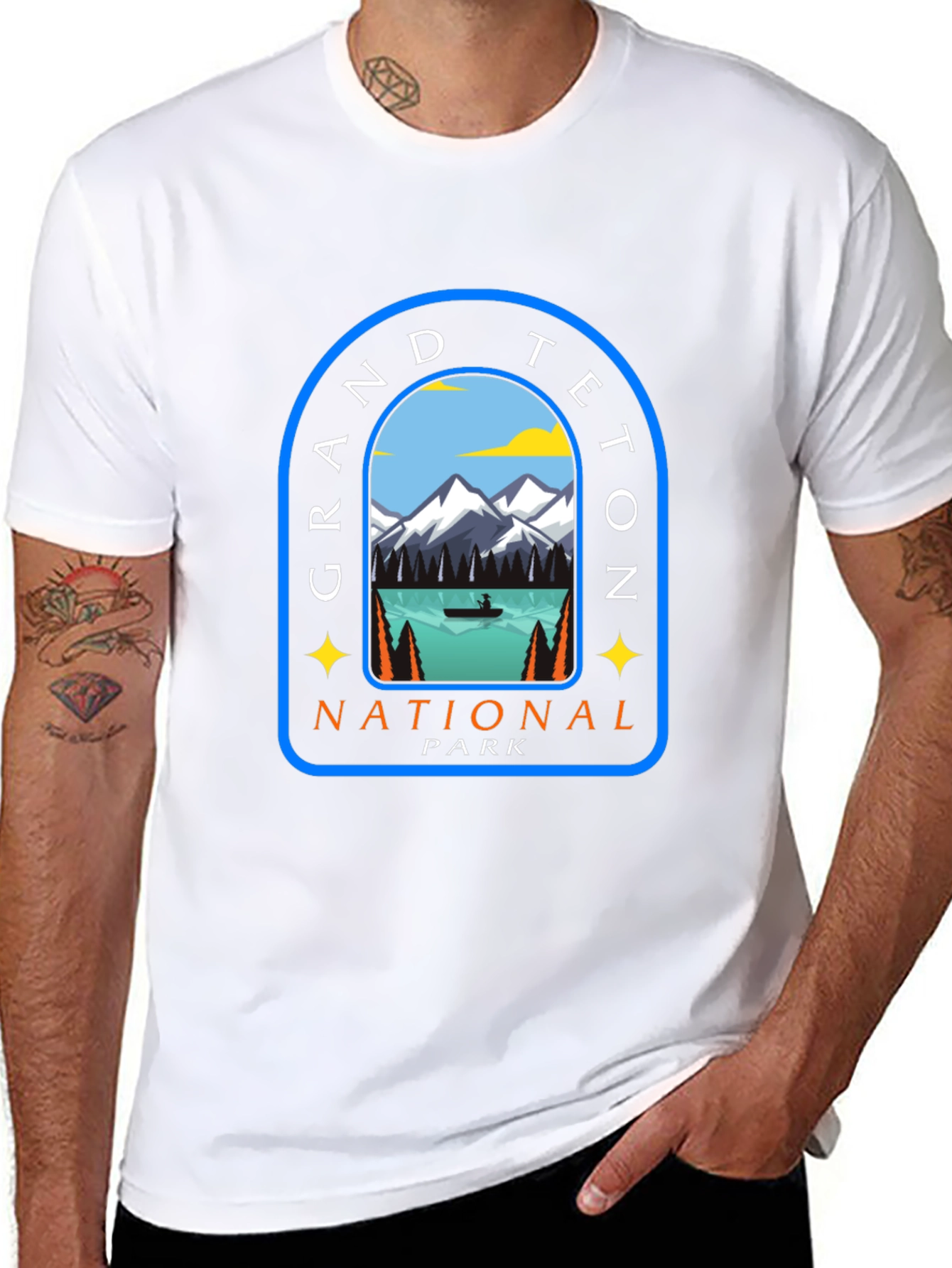 Grand Teton National Park Graphic Tee - Black