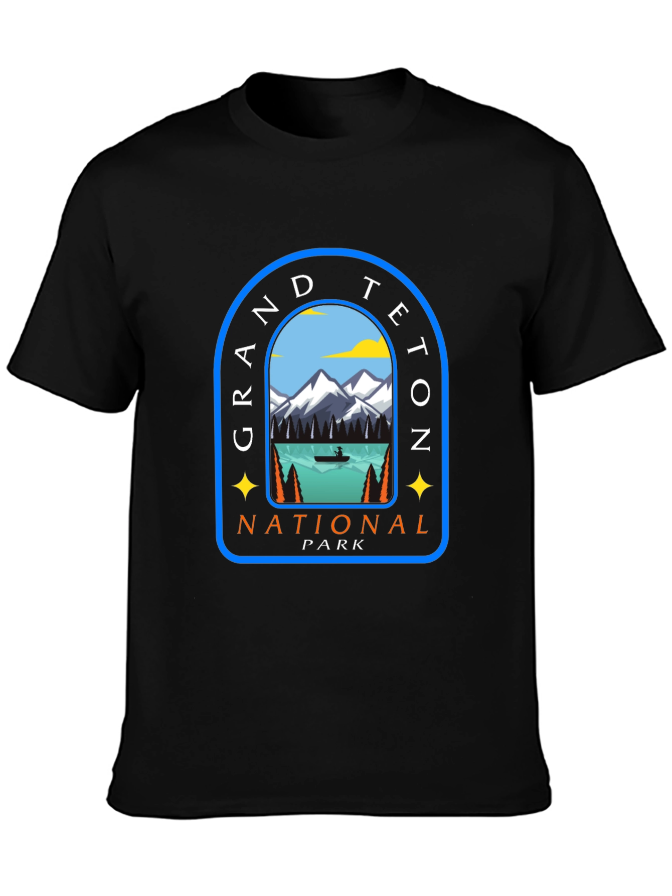 Grand Teton National Park Graphic Tee - Black