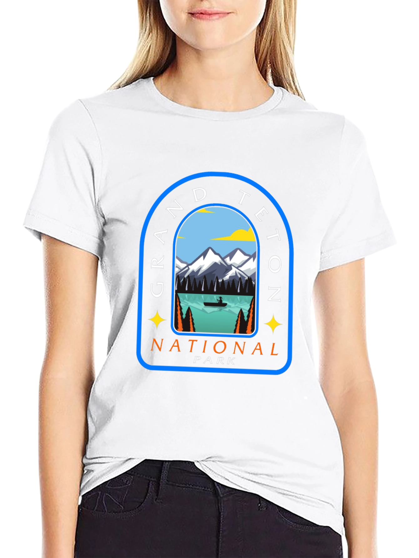 Grand Teton National Park Graphic Tee - Black