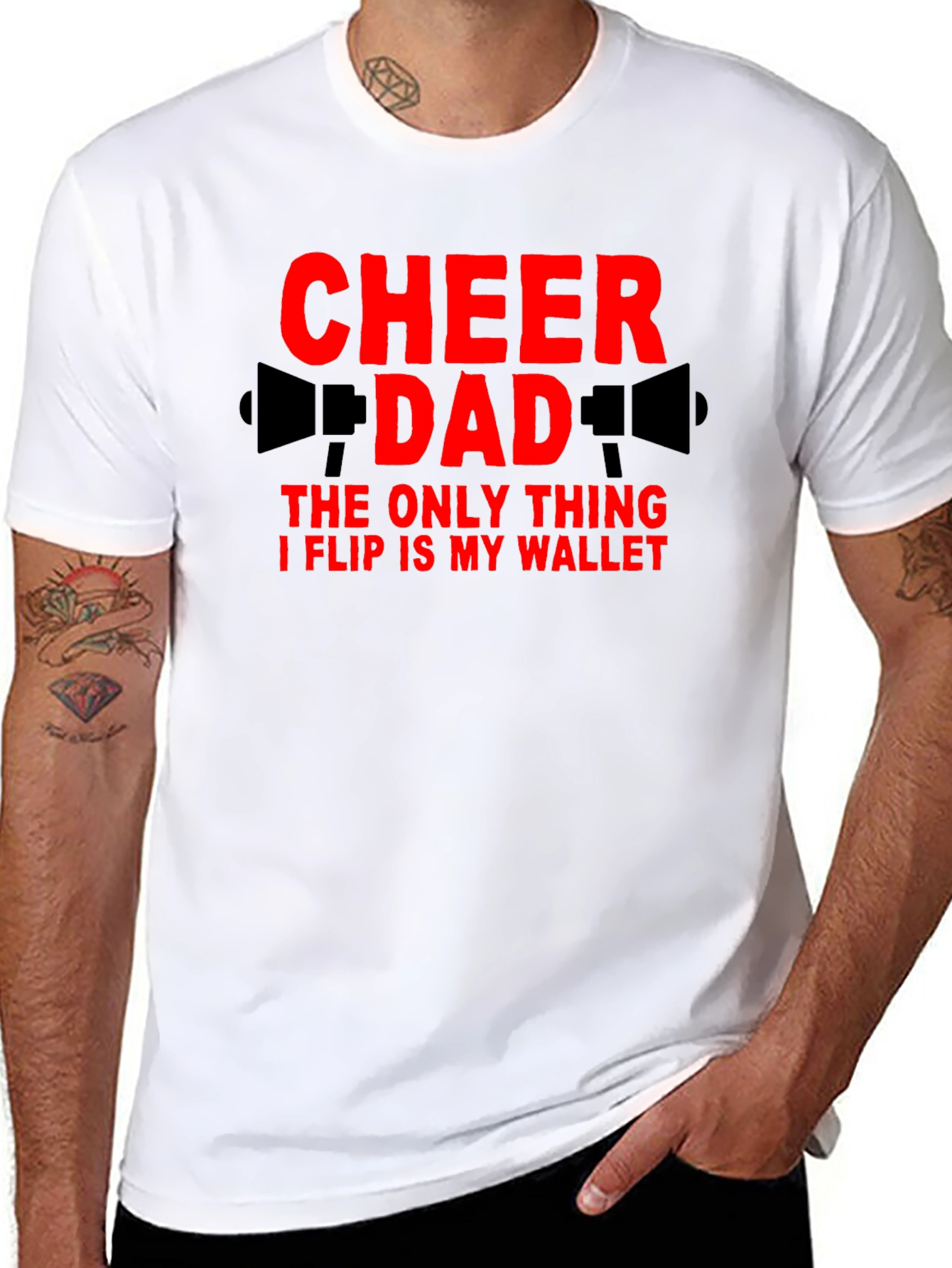 Cheer Dad T-Shirt - Funny Cheerleading Parent Tee
