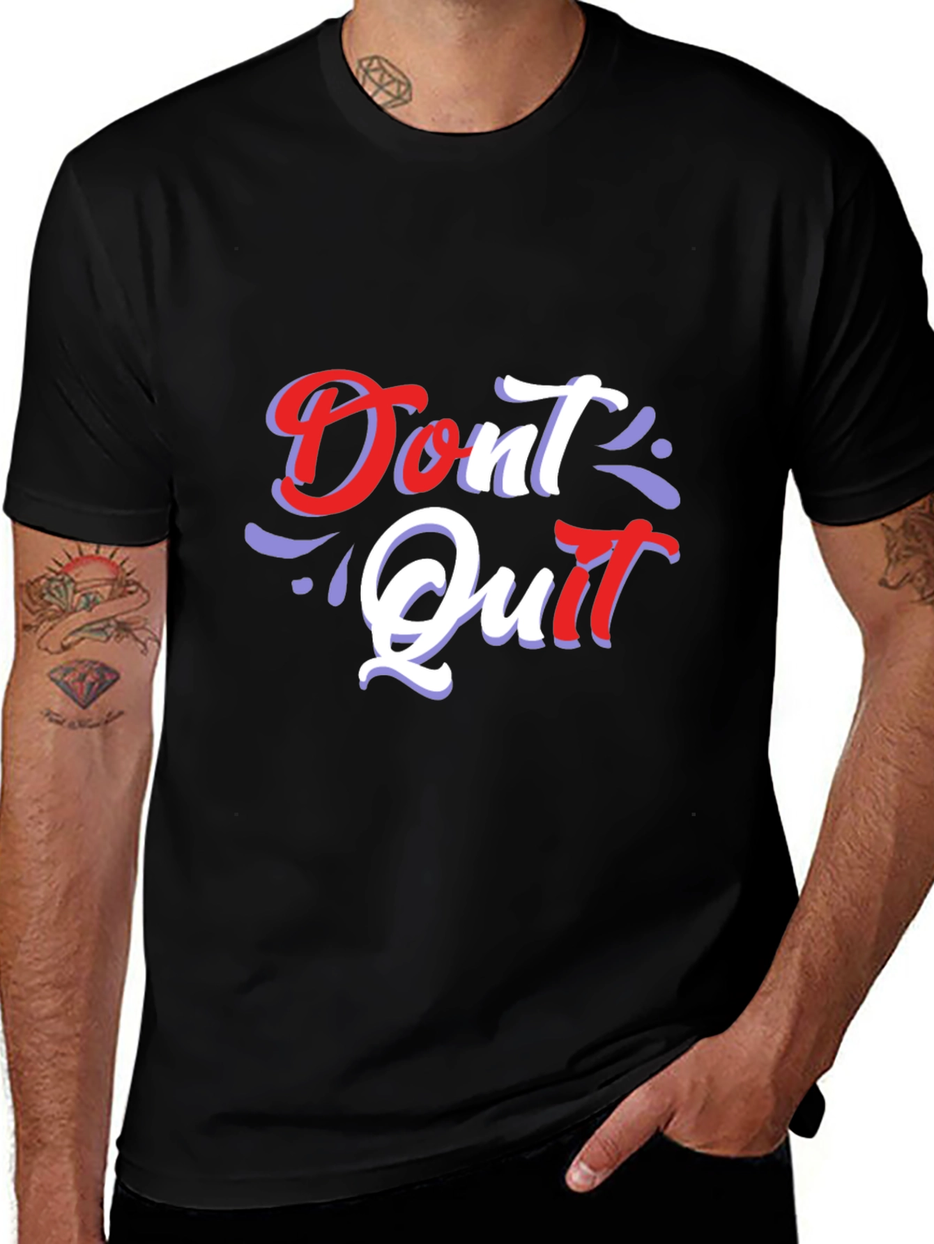 Motivational Dont Quit Graphic T-Shirt