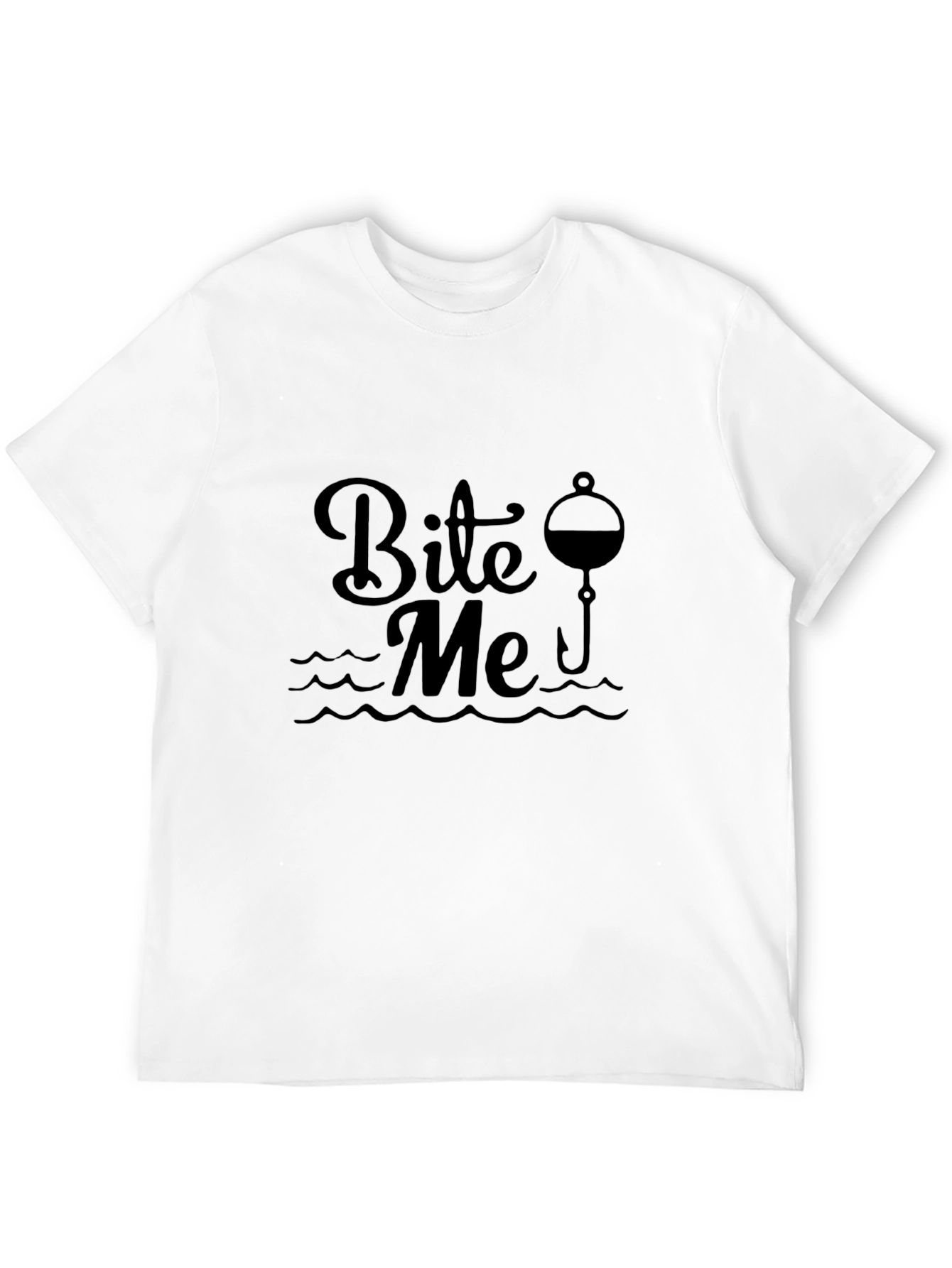 Bite Me Fishing T-Shirt - Black Graphic Tee