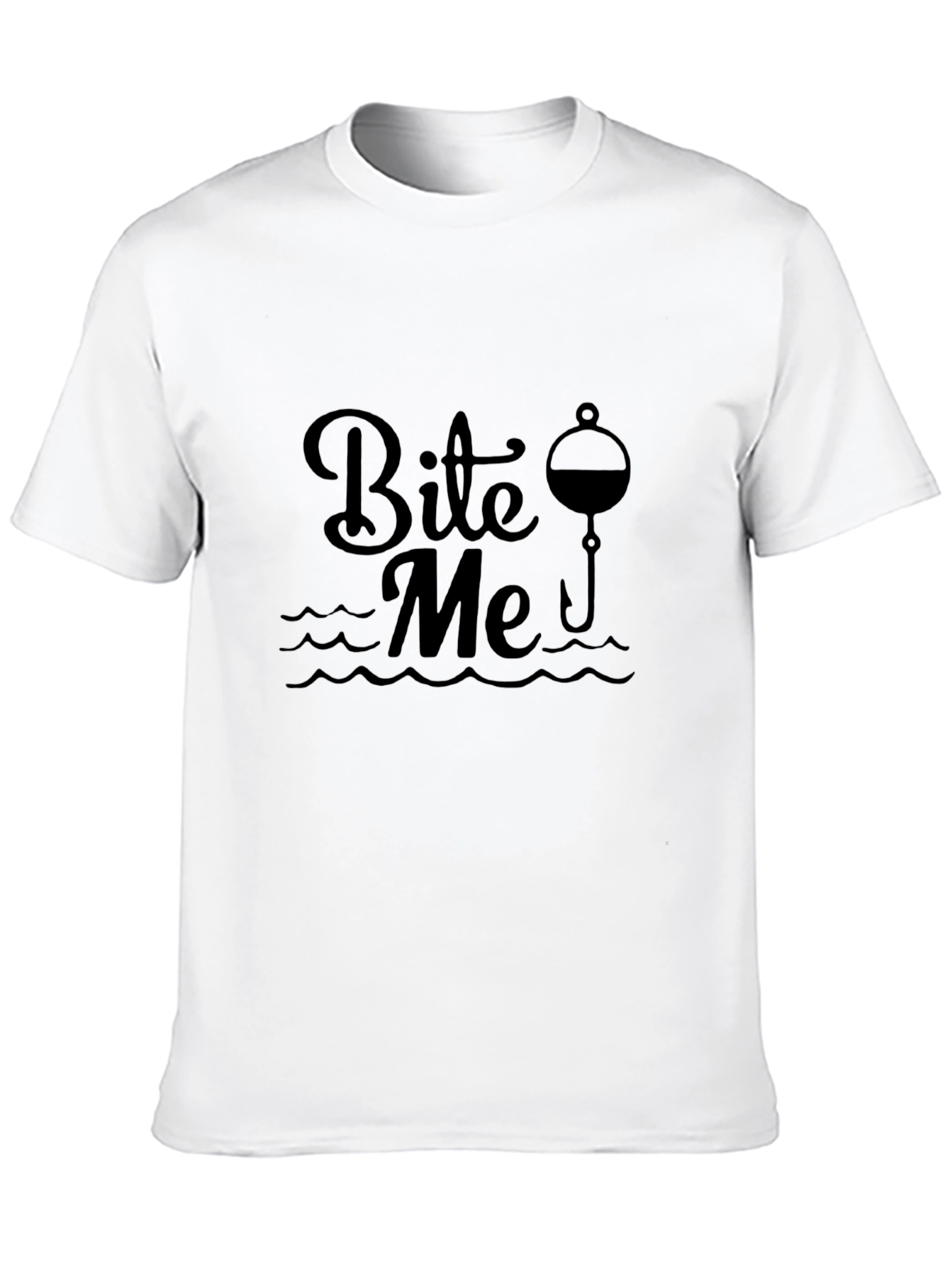 Bite Me Fishing T-Shirt - Black Graphic Tee