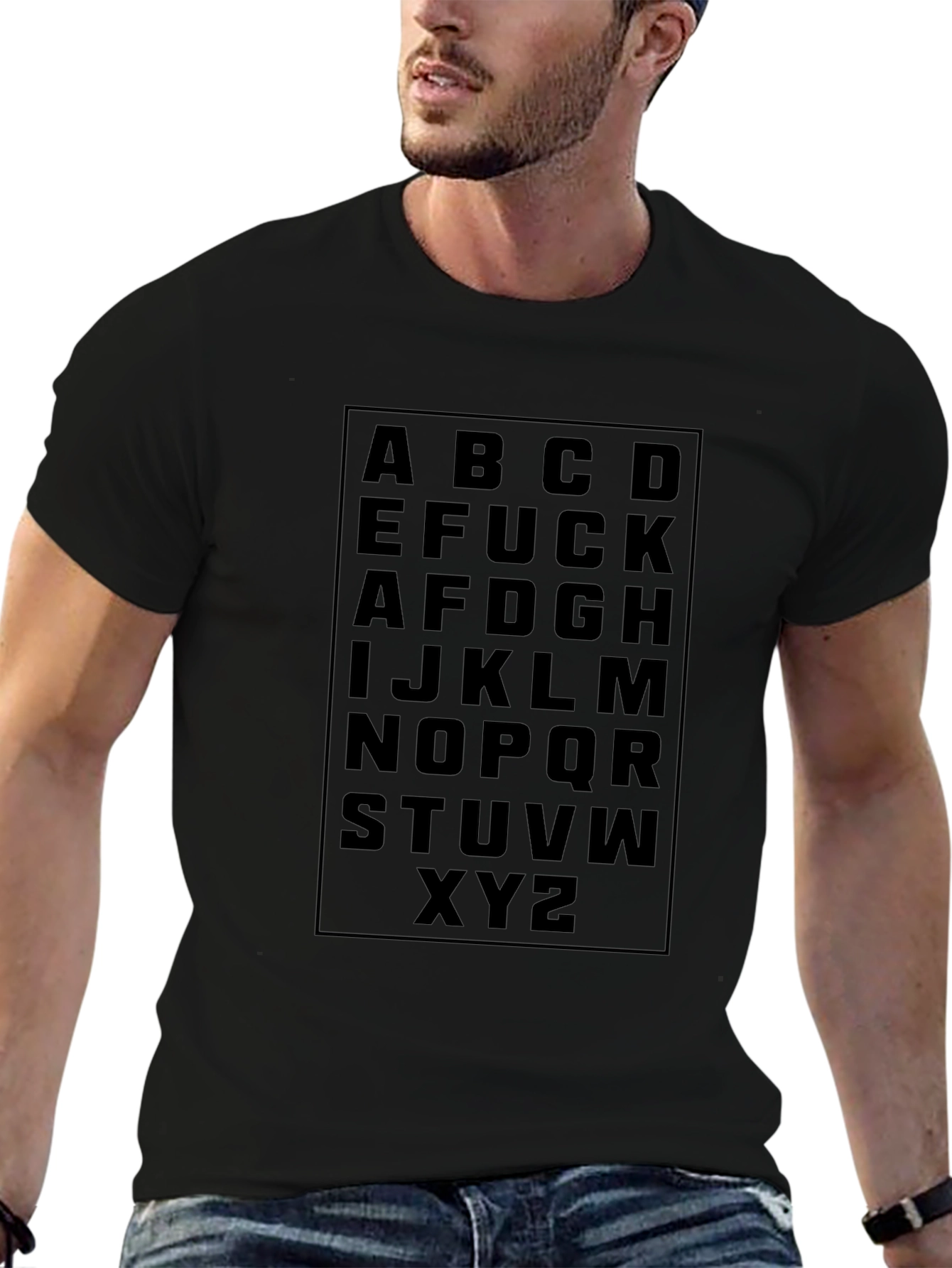 Alphabet Novelty Graphic T-Shirt