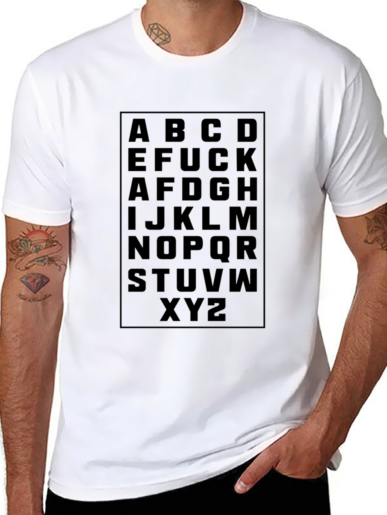 Alphabet Novelty Graphic T-Shirt