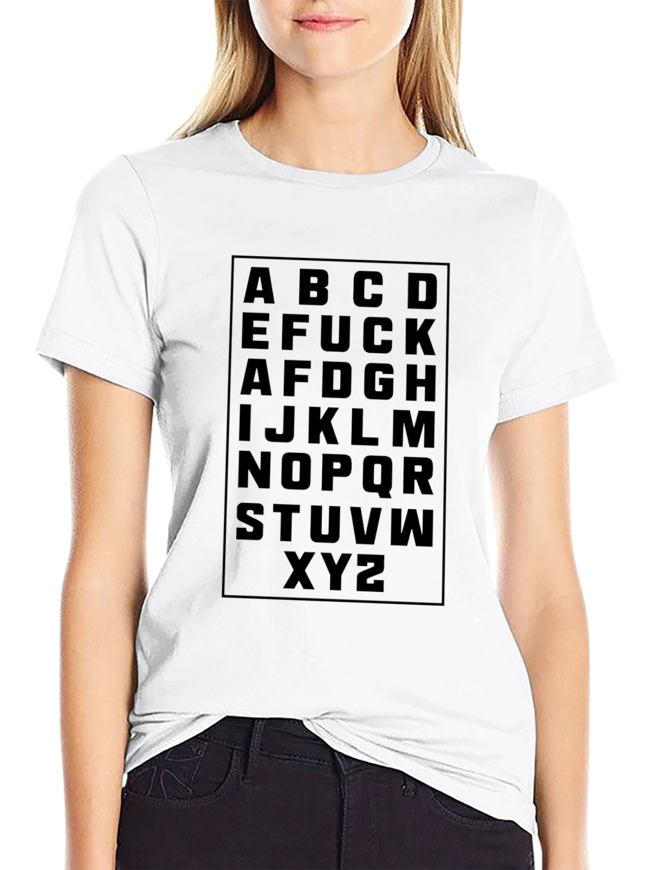 Alphabet Novelty Graphic T-Shirt