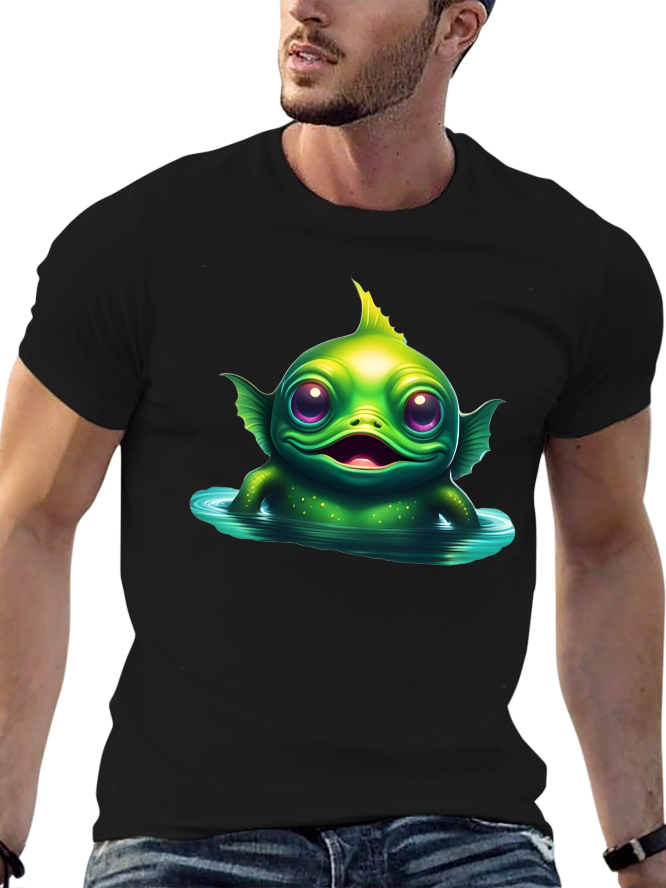 Cute Creature From The Black Lagoon Graphic T-Shirt