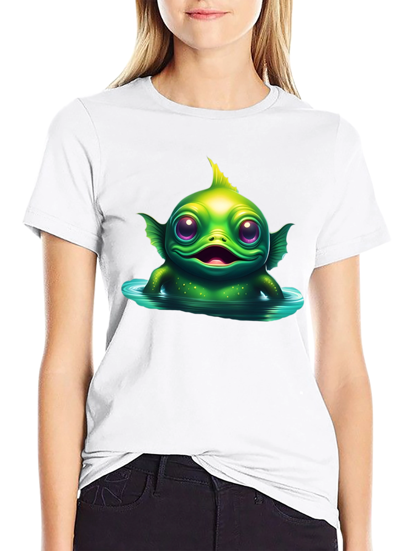Cute Creature From The Black Lagoon Graphic T-Shirt