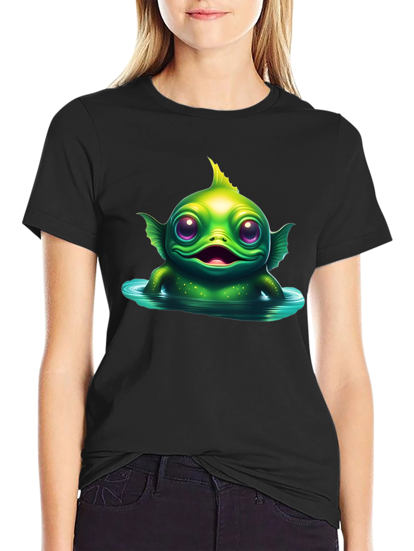 Cute Creature From The Black Lagoon Graphic T-Shirt