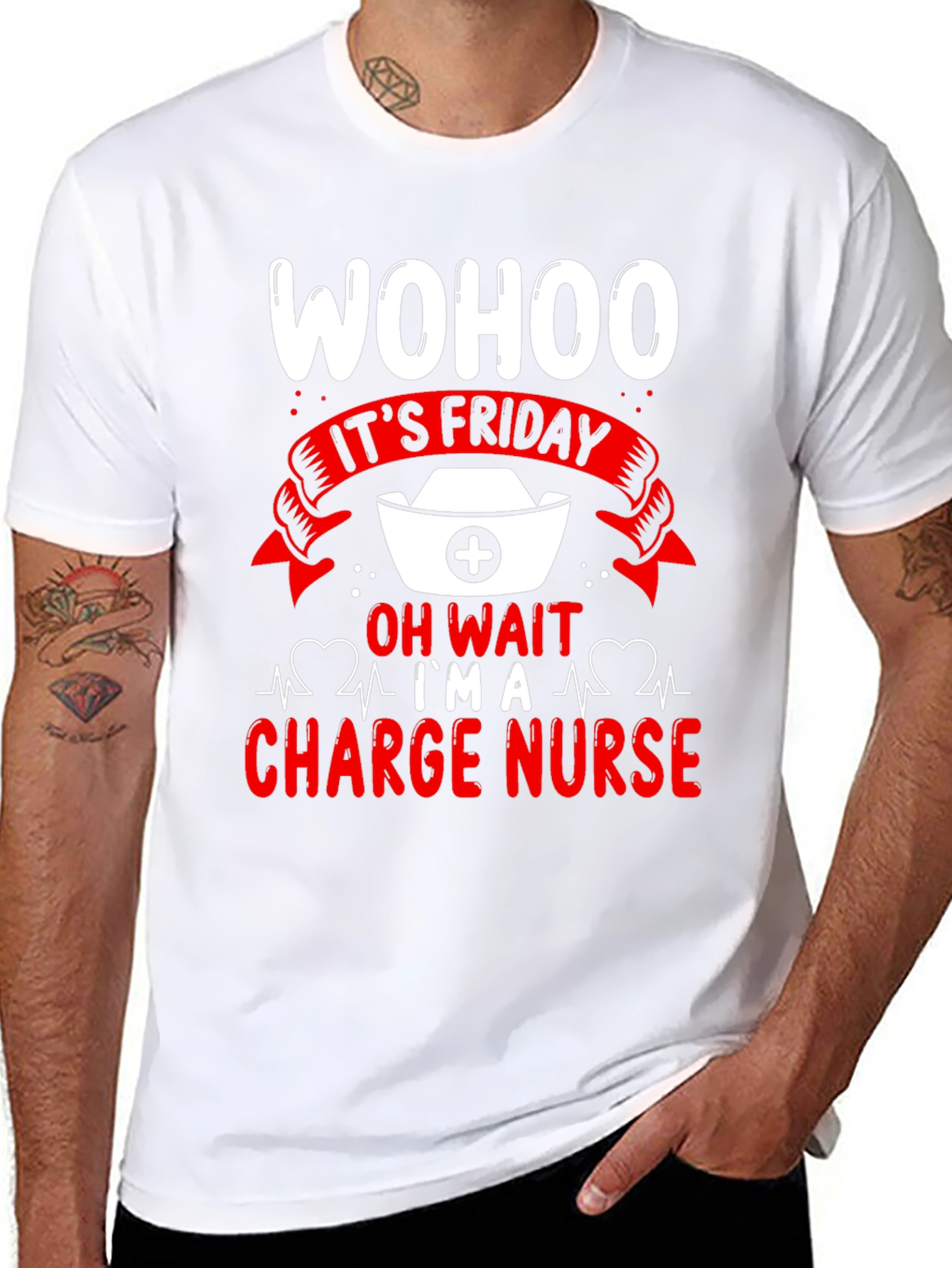 Wohoo Its Friday Charge Nurse T-Shirt