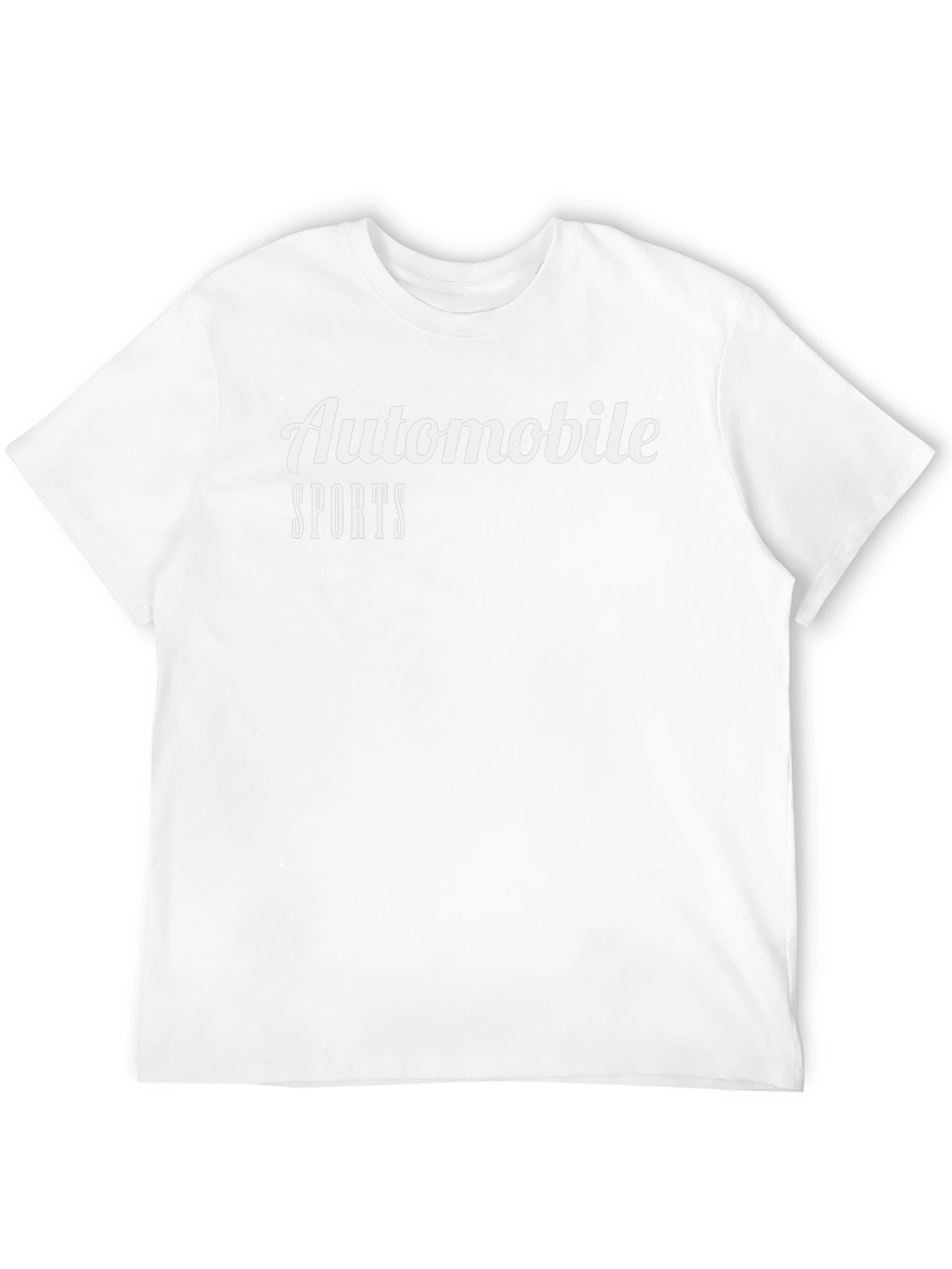 Automobile Sports Black T-Shirt