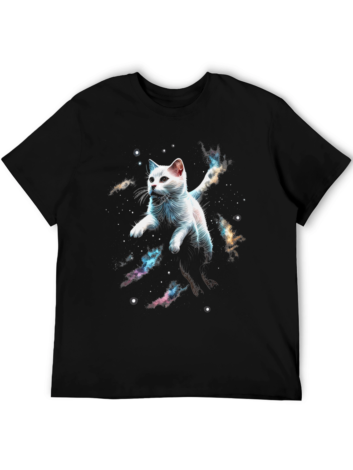 Cosmic Cat T-Shirt - Galaxy Kitten Graphic Tee