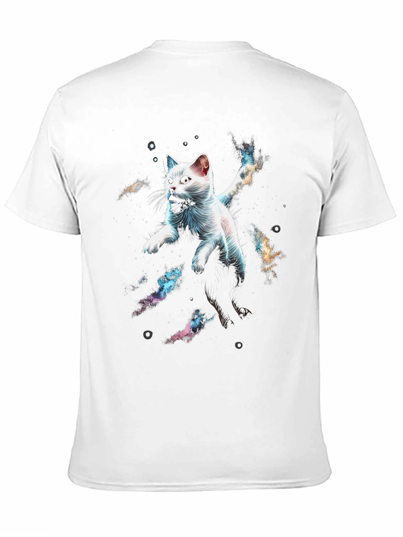 Cosmic Cat T-Shirt - Galaxy Kitten Graphic Tee