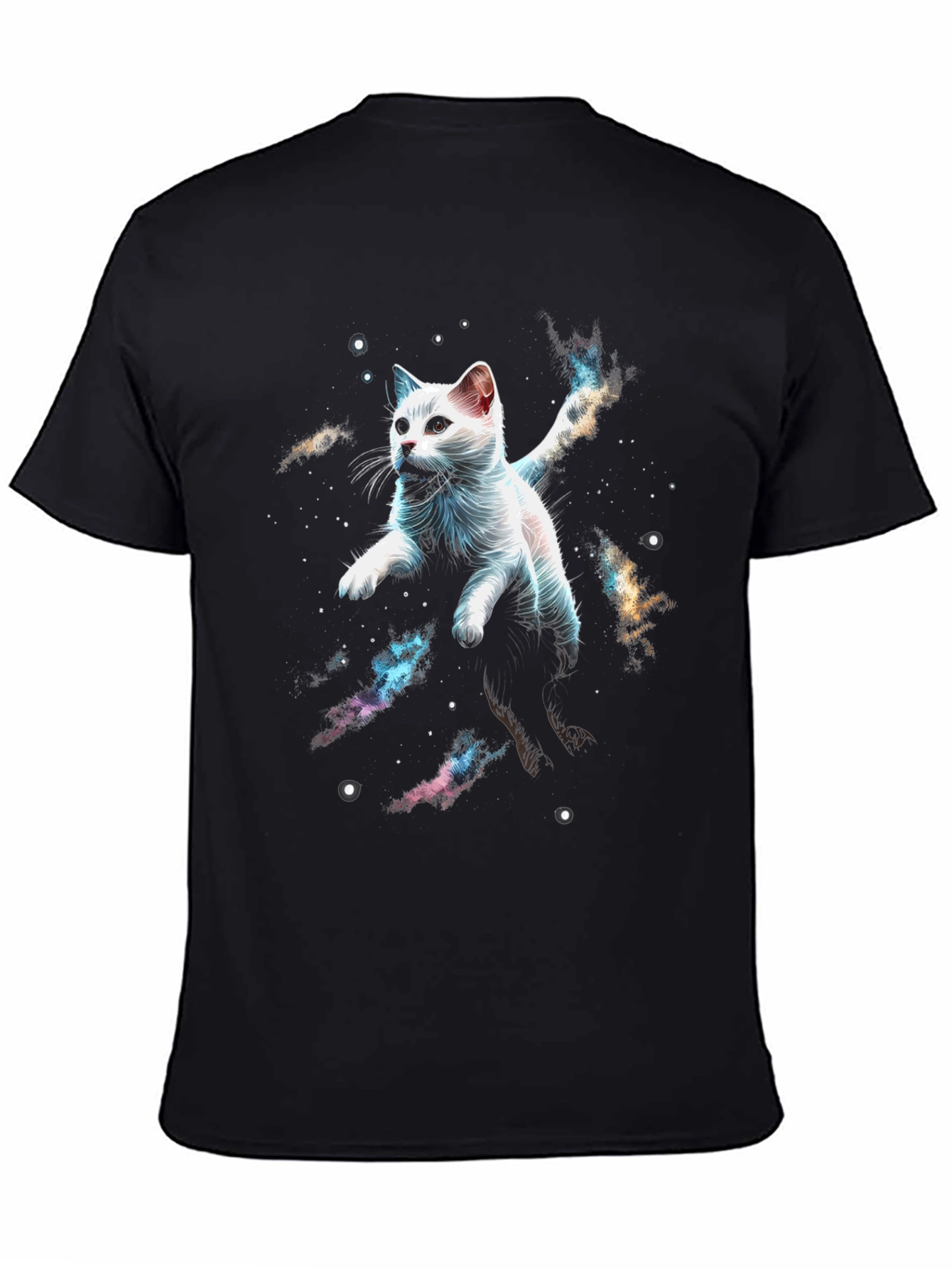 Cosmic Cat T-Shirt - Galaxy Kitten Graphic Tee