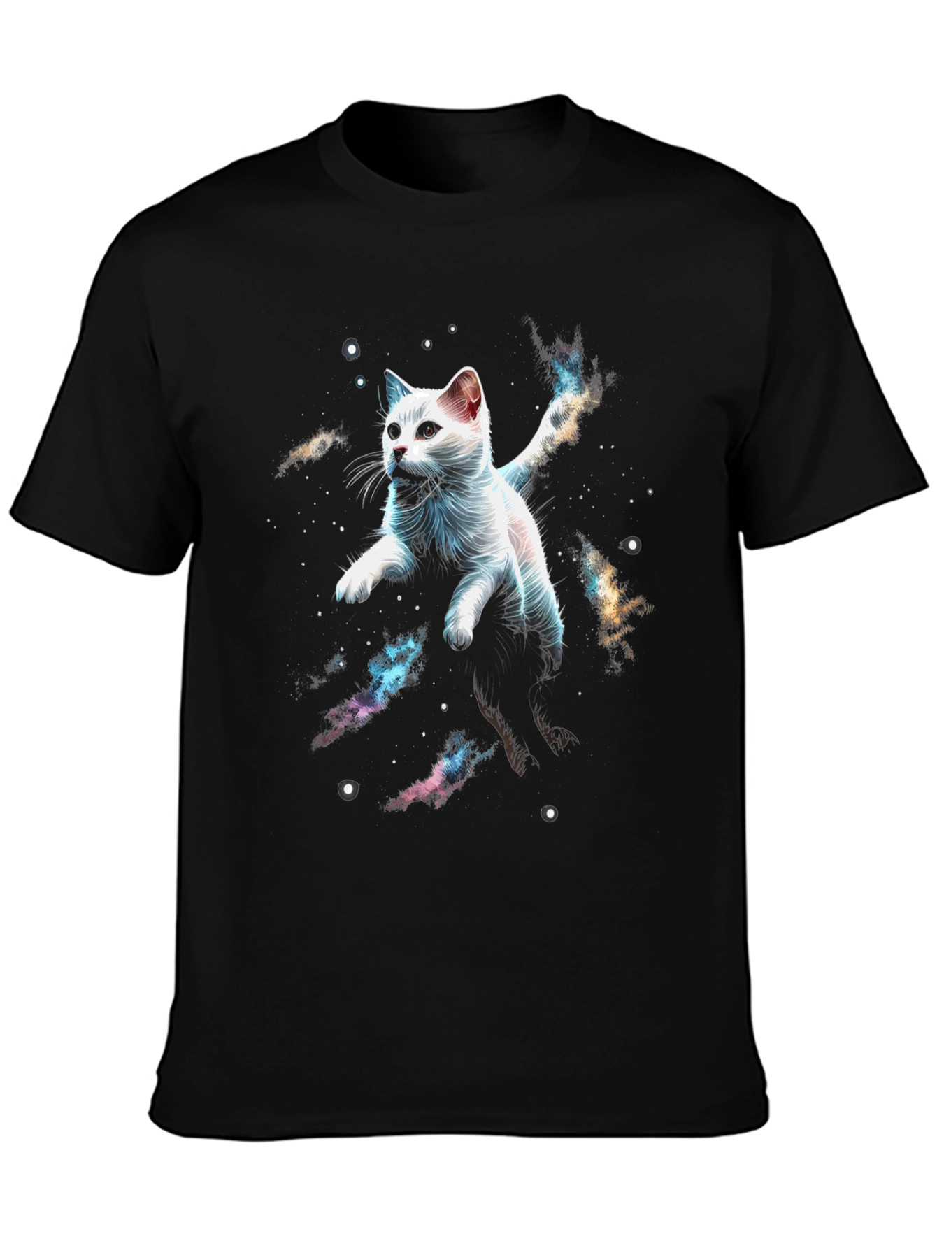 Cosmic Cat T-Shirt - Galaxy Kitten Graphic Tee