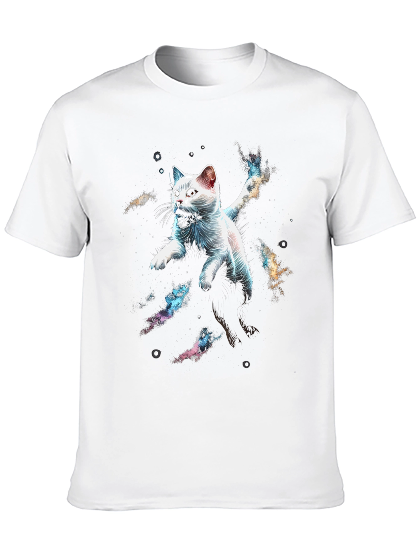 Cosmic Cat T-Shirt - Galaxy Kitten Graphic Tee