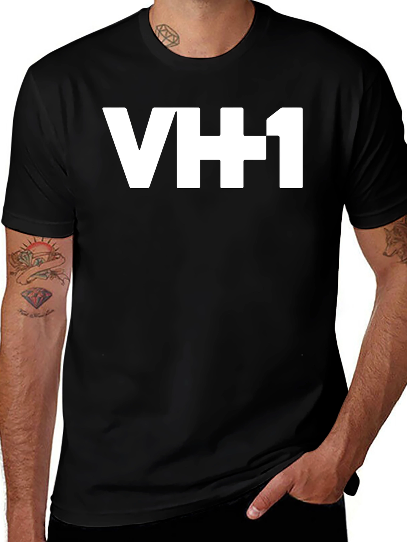 VH1 Logo T-Shirt - Classic Black Cotton Tee