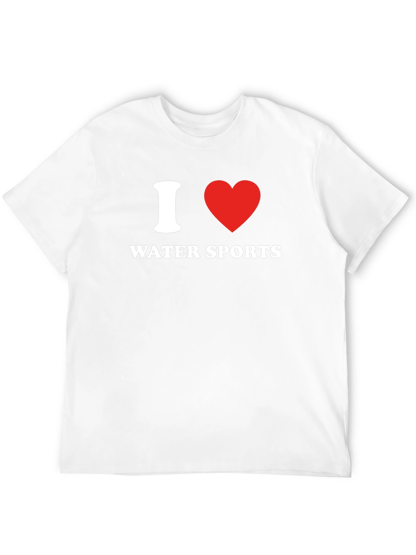 I Love Water Sports Black T-Shirt