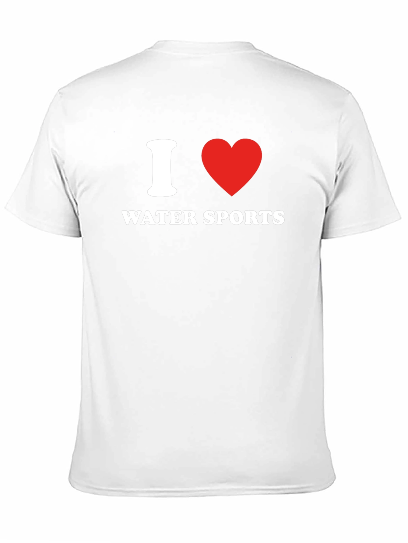 I Love Water Sports Black T-Shirt