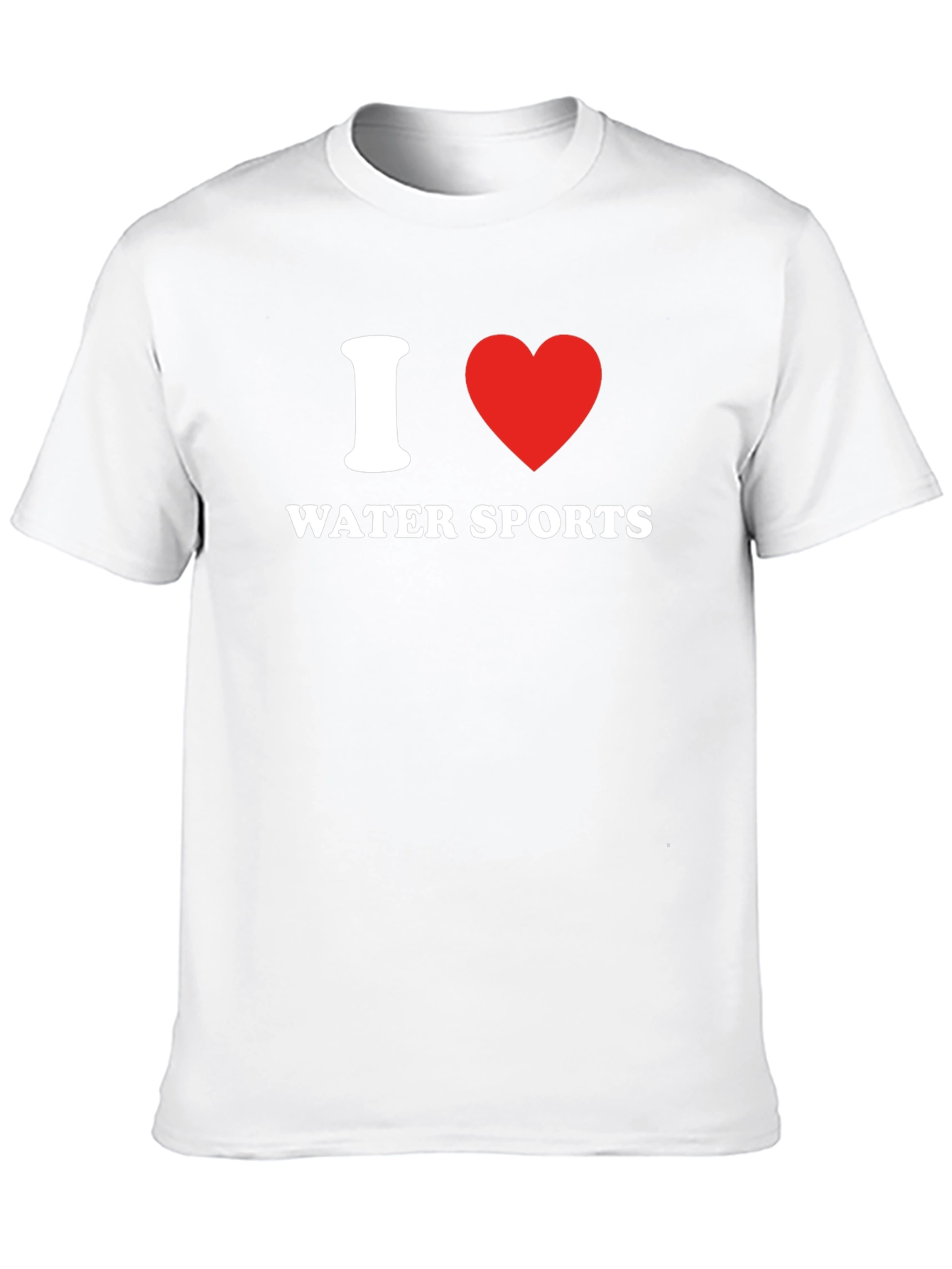 I Love Water Sports Black T-Shirt