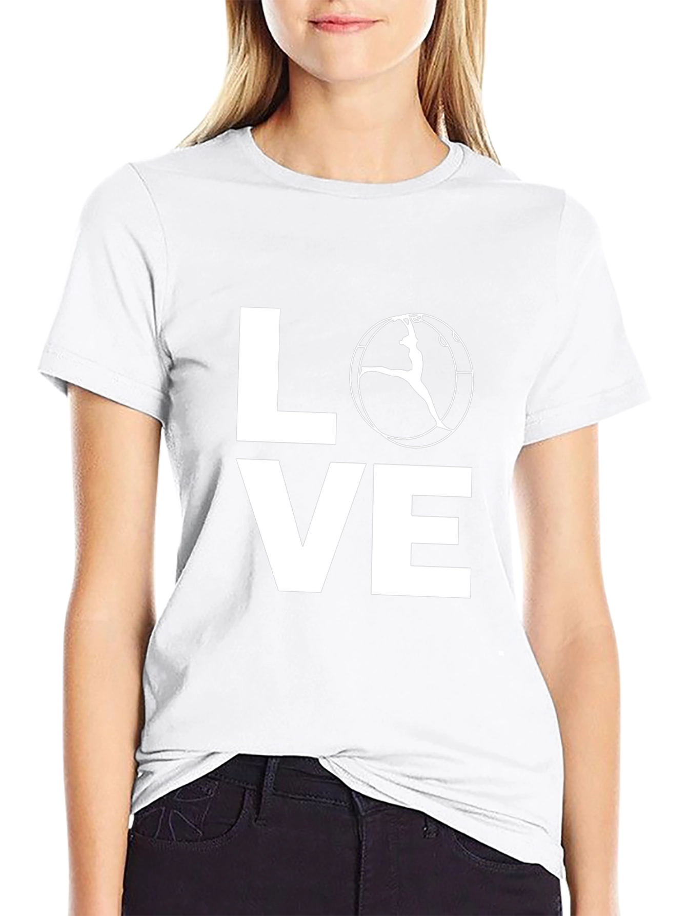 Love Gymnastics T-Shirt | Black Cotton Tee