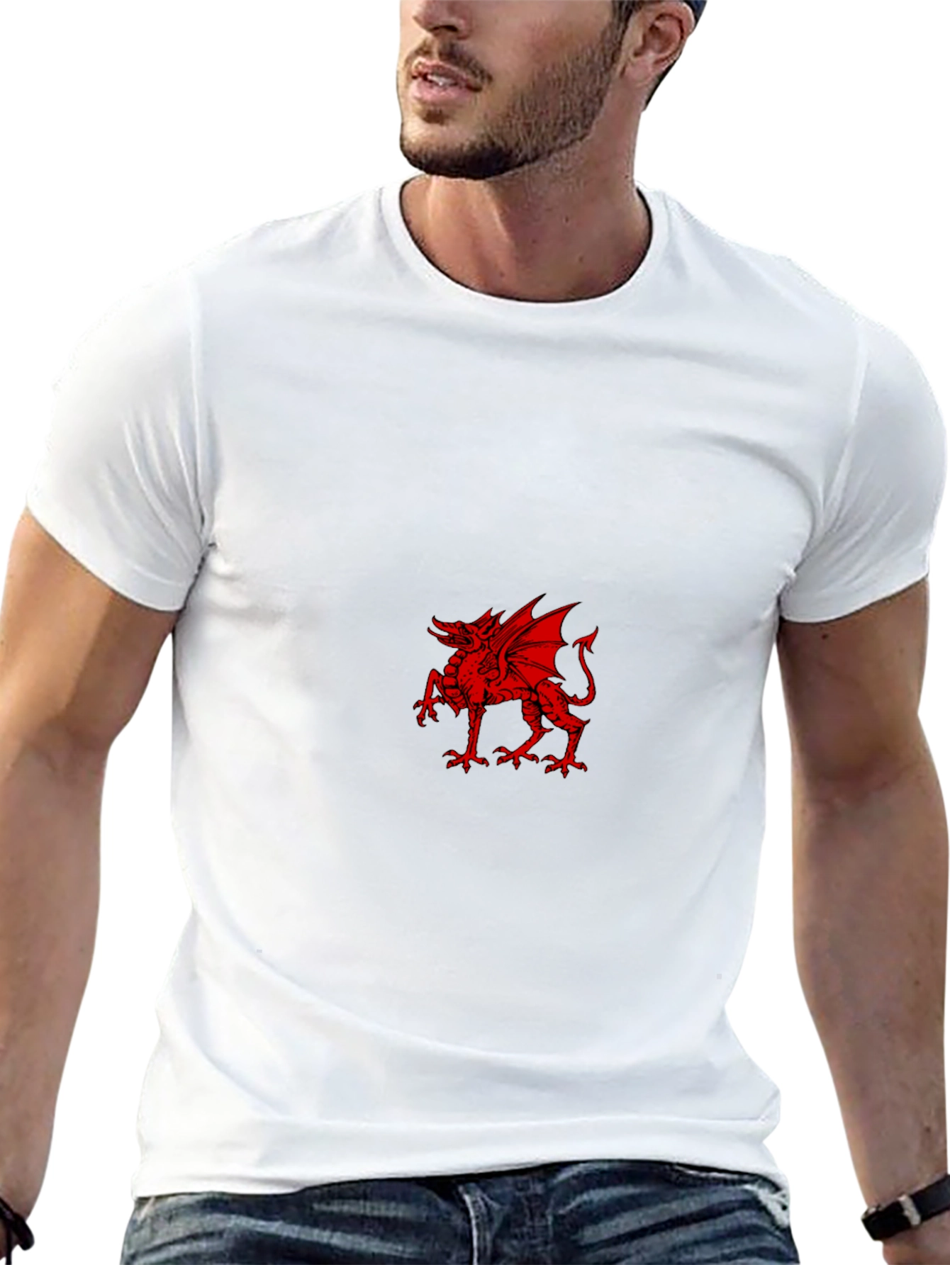 Red Dragon Graphic Black T-Shirt