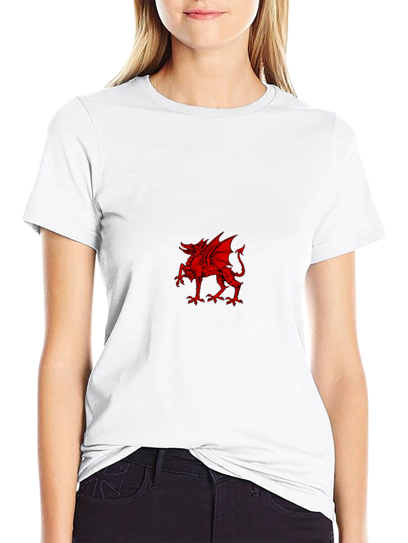 Red Dragon Graphic Black T-Shirt