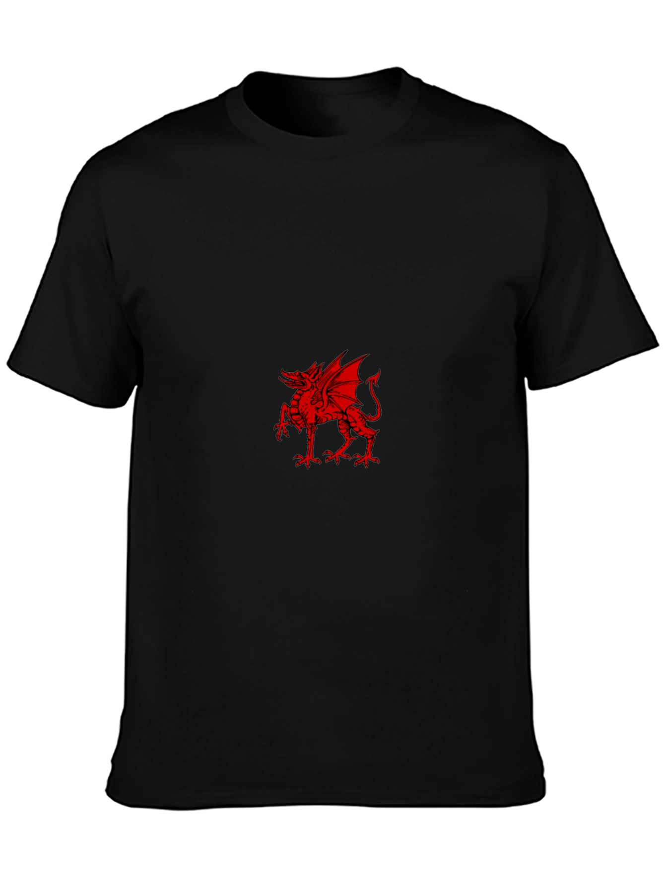 Red Dragon Graphic Black T-Shirt