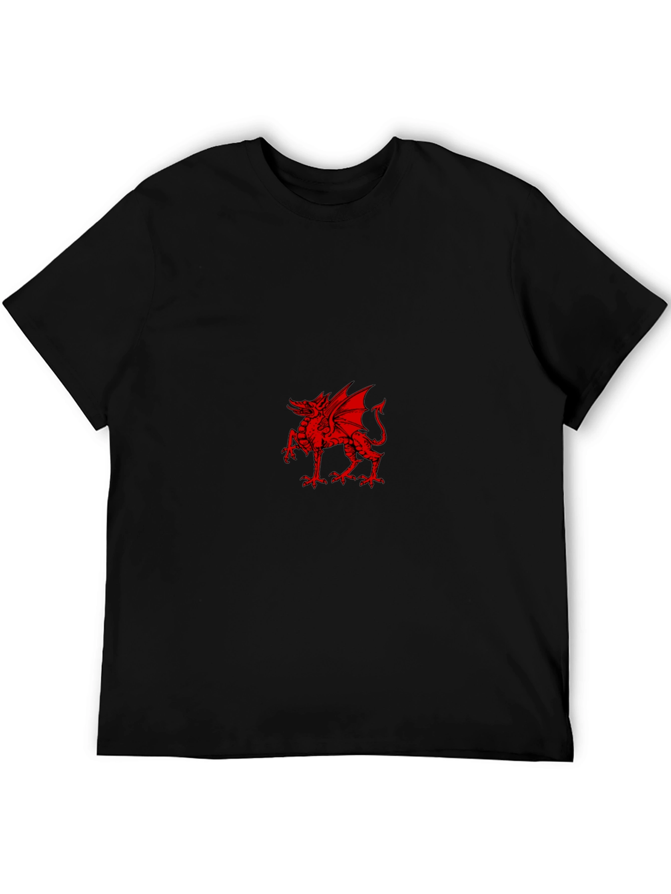 Red Dragon Graphic Black T-Shirt