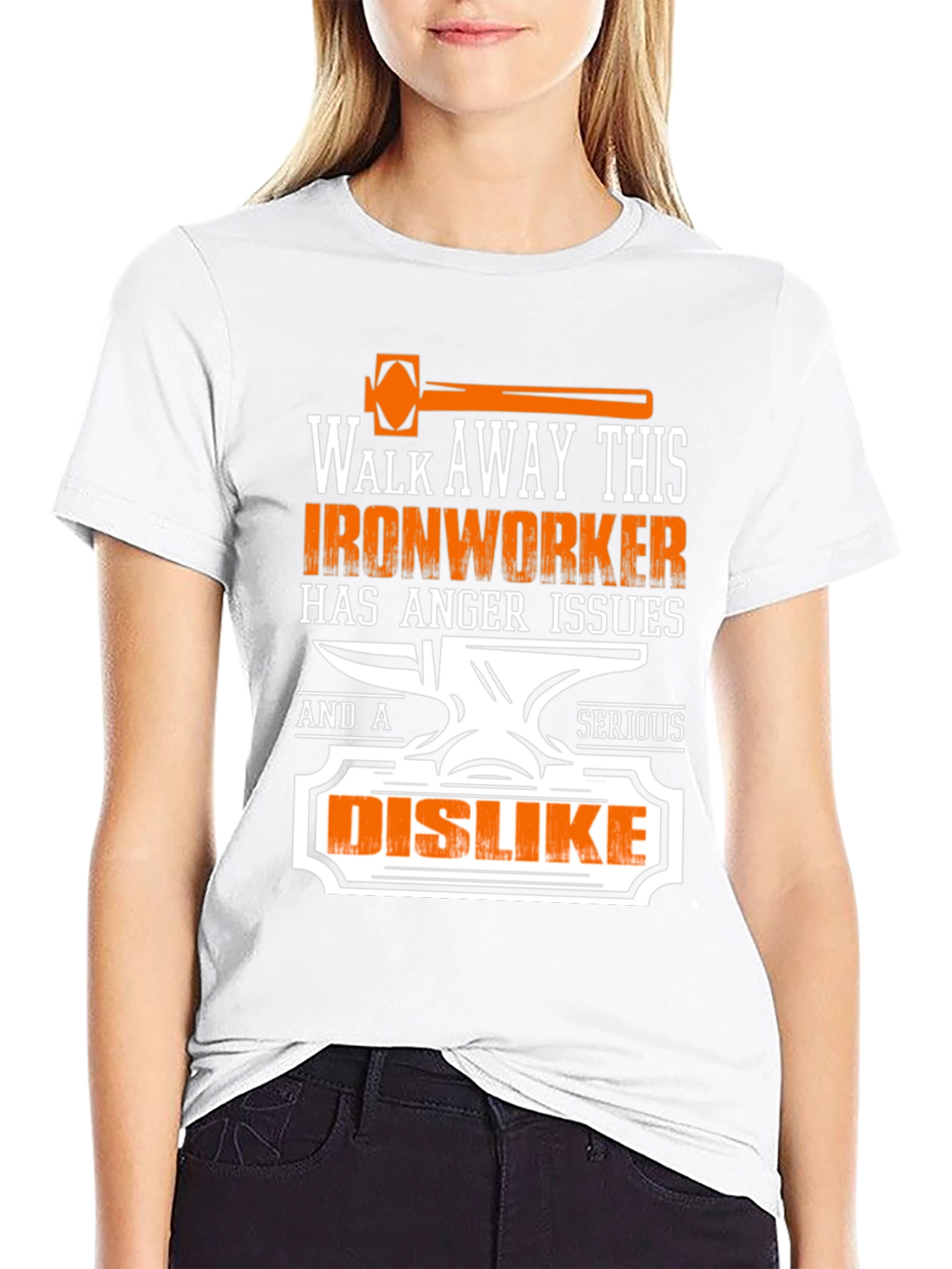 Ironworker Anger Issues Graphic Tee - Black