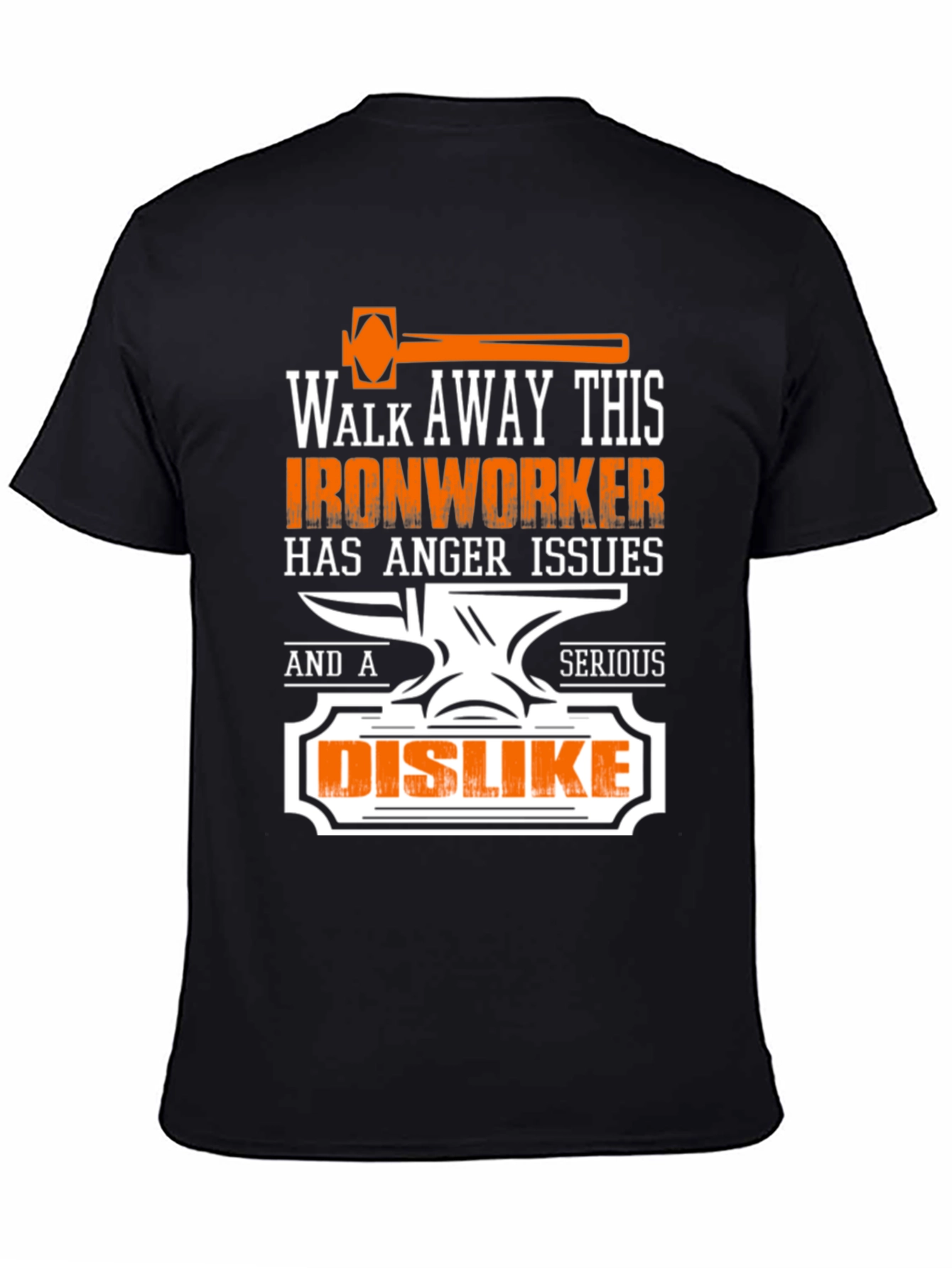 Ironworker Anger Issues Graphic Tee - Black