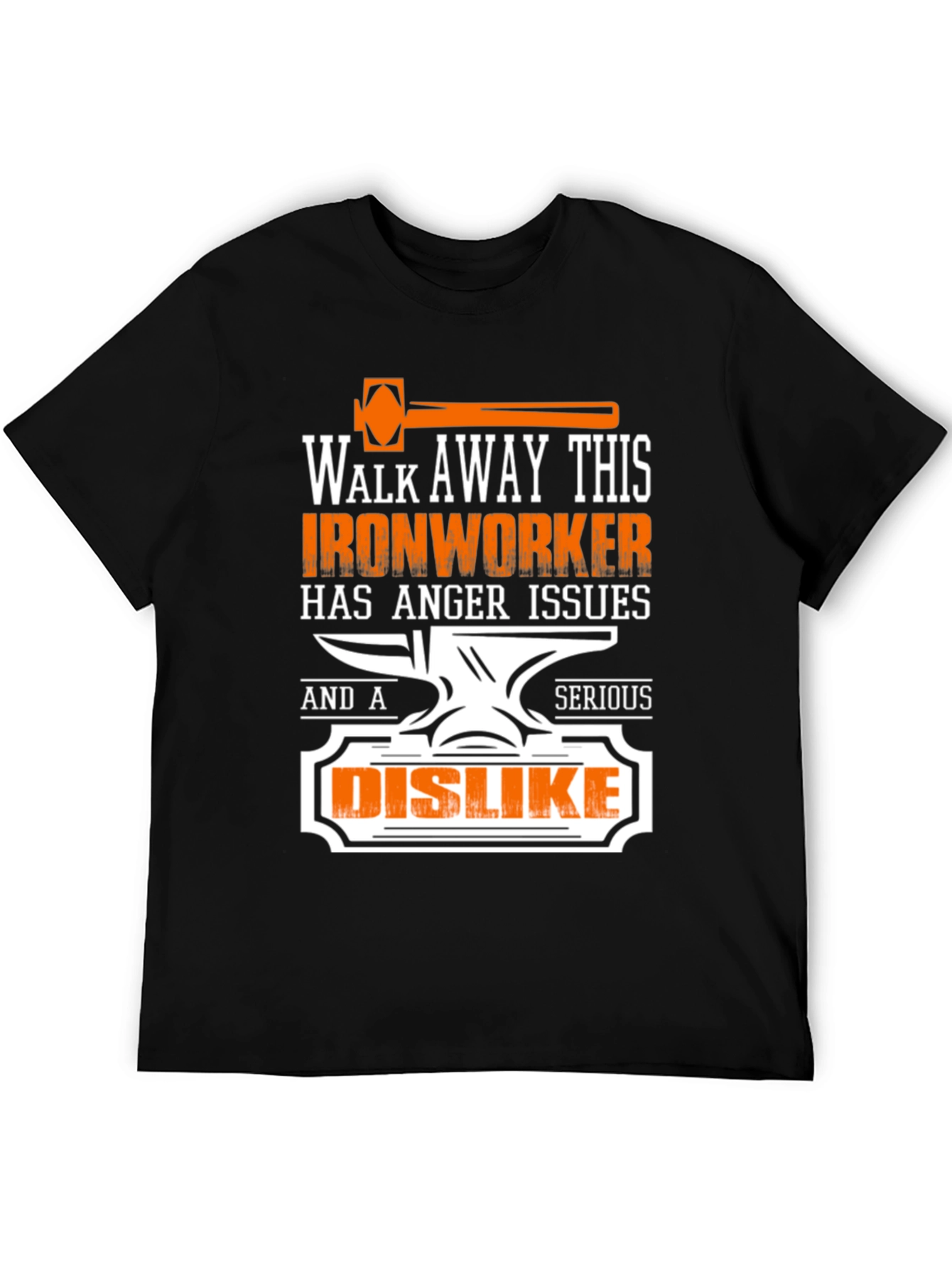 Ironworker Anger Issues Graphic Tee - Black