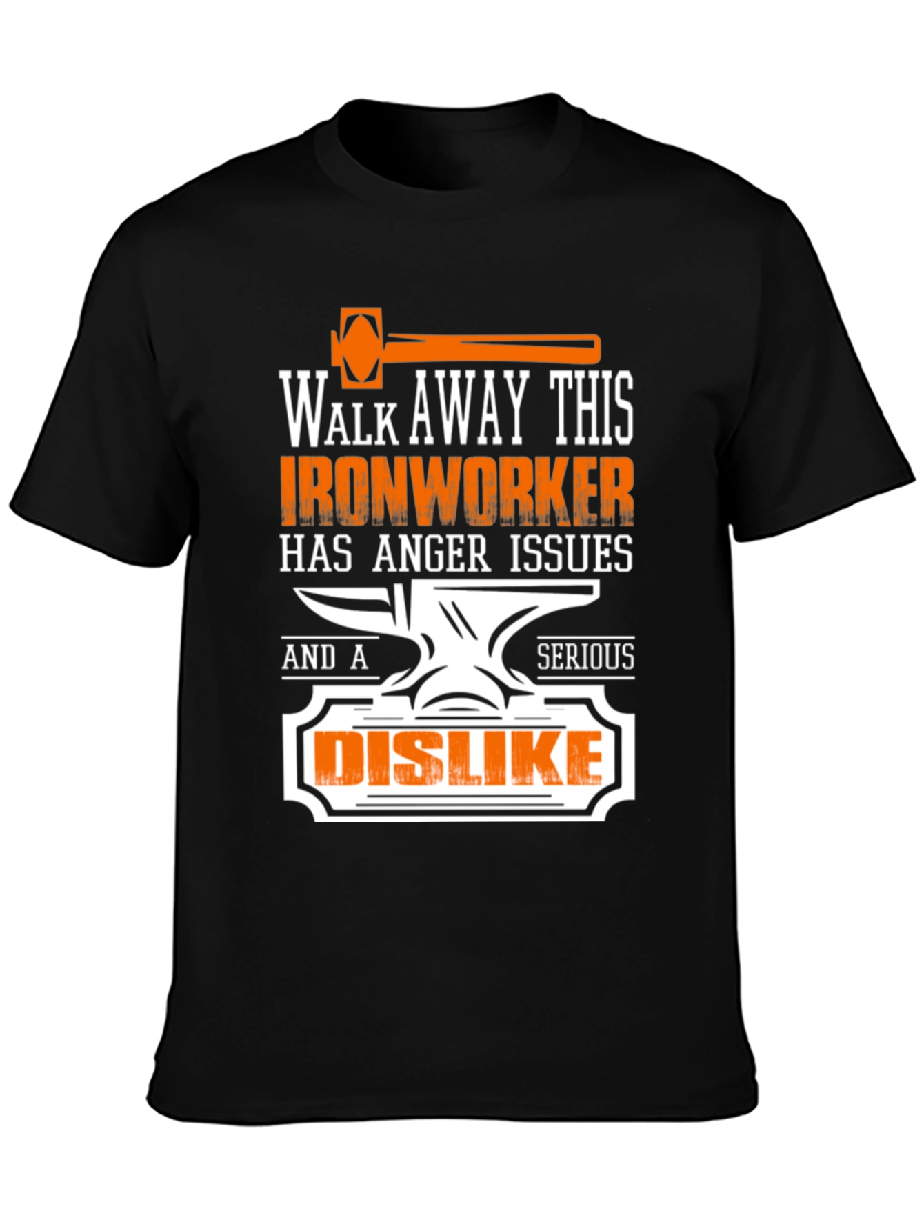 Ironworker Anger Issues Graphic Tee - Black