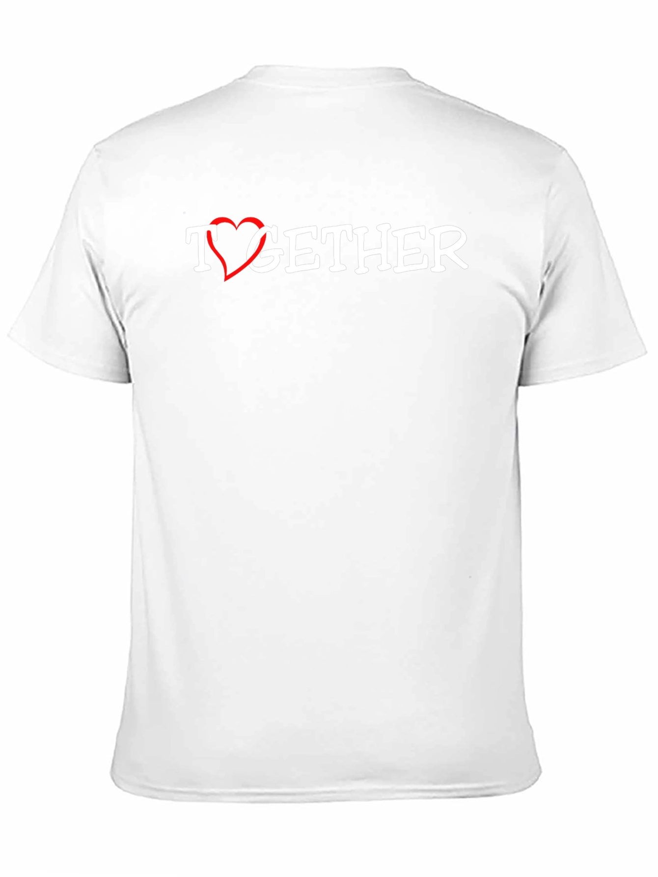 Together Heart Graphic Black T-Shirt
