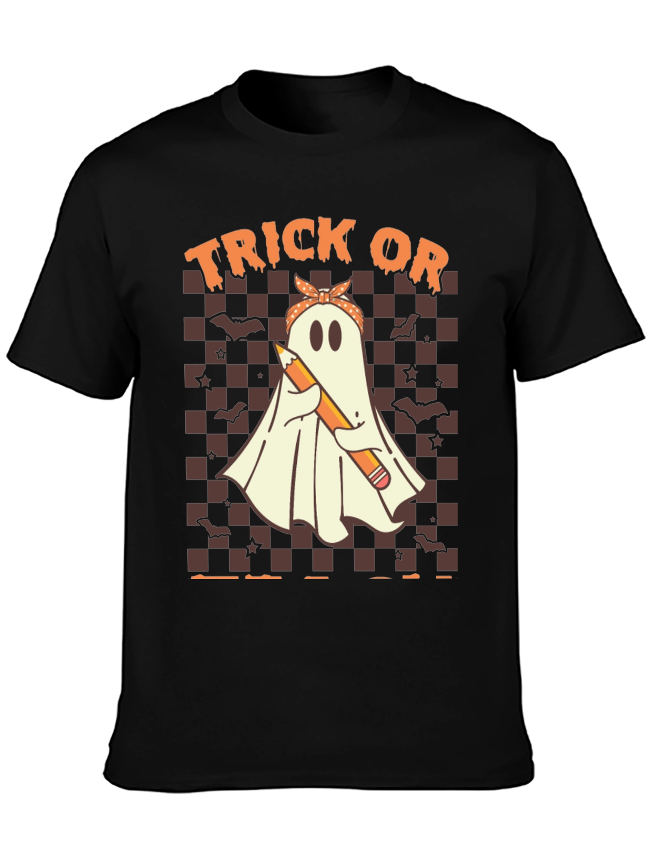 Halloween Ghost Graphic T-Shirt - Trick or Treat