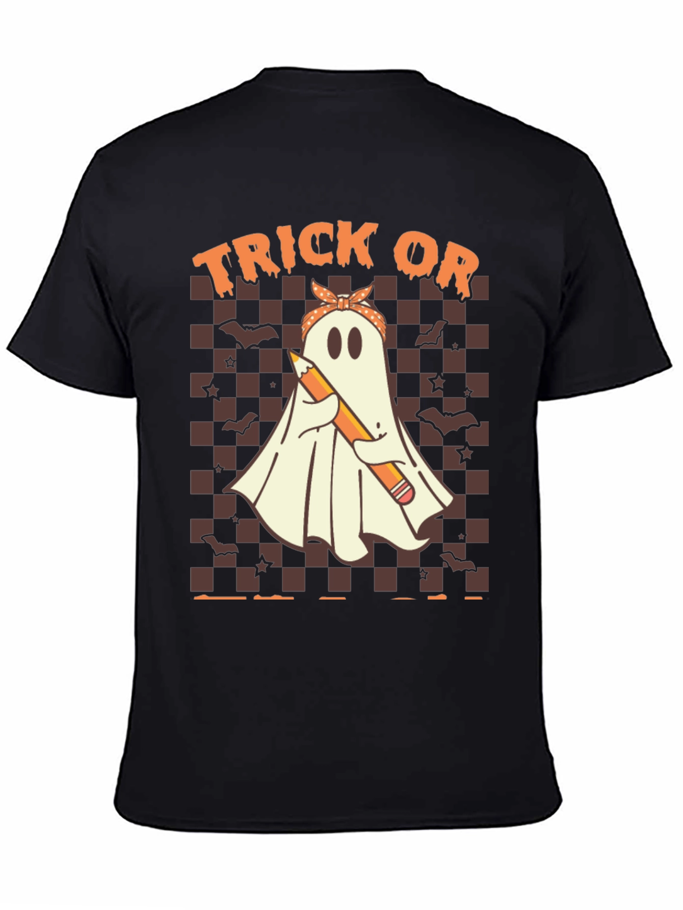 Halloween Ghost Graphic T-Shirt - Trick or Treat
