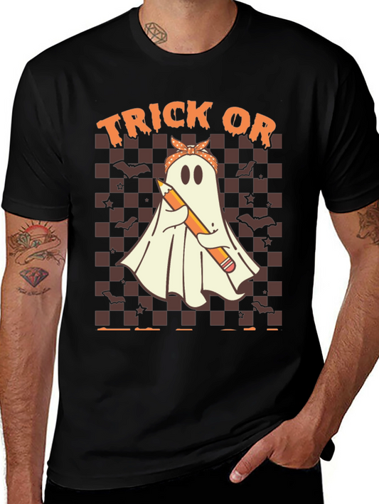 Halloween Ghost Graphic T-Shirt - Trick or Treat