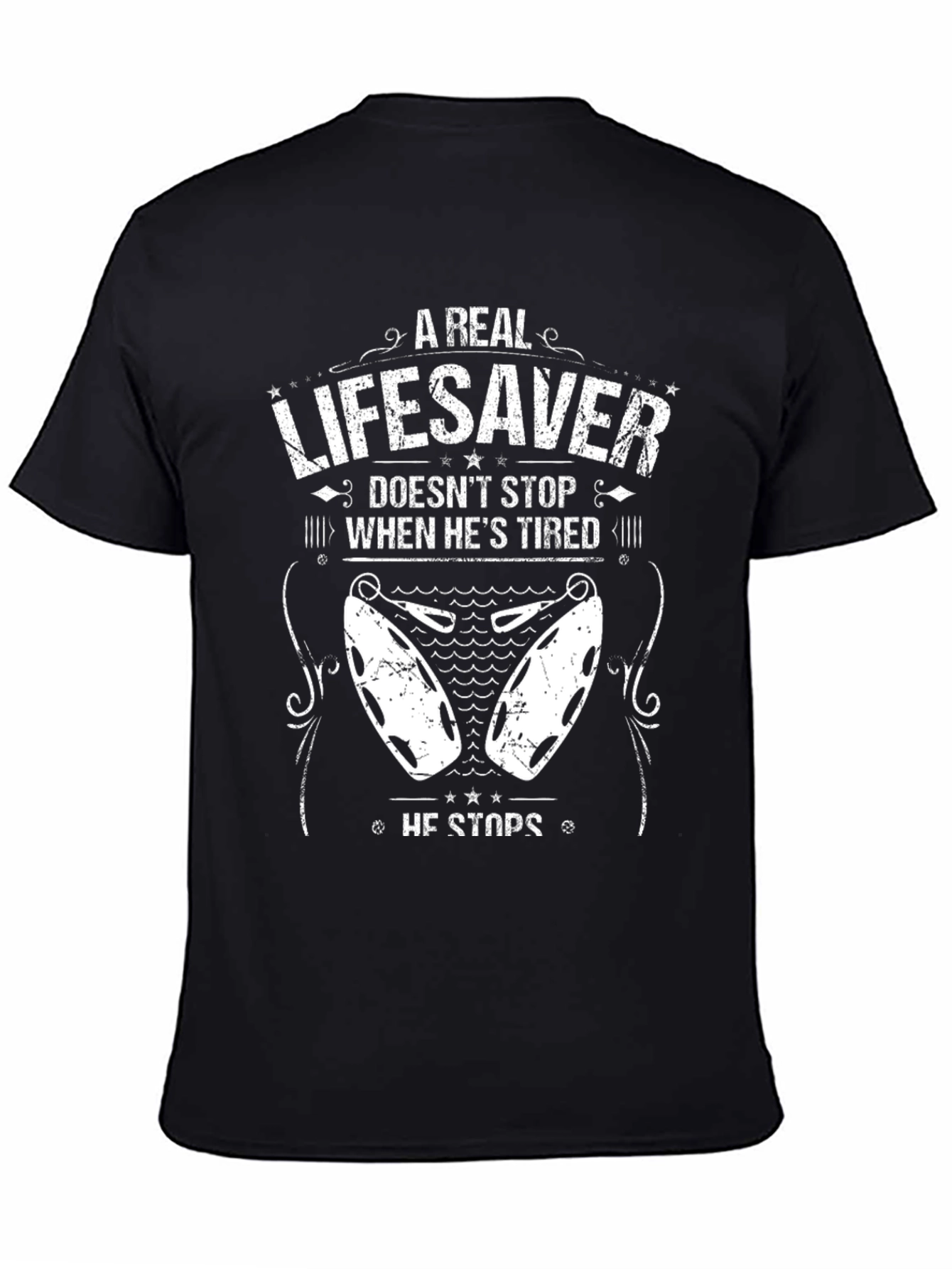 Lifesaver Graphic T-Shirt - Novelty Print Tee