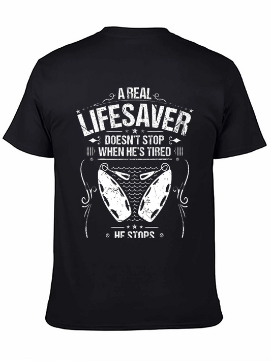Lifesaver Graphic T-Shirt - Novelty Print Tee