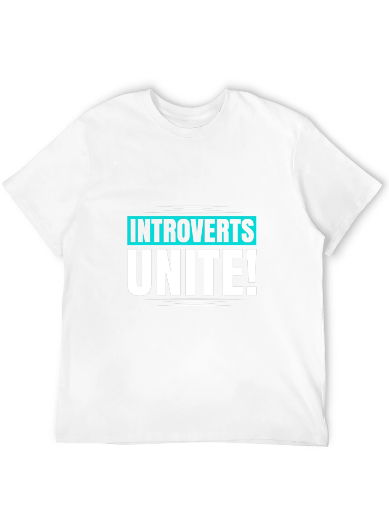 Introverts Unite! Black Graphic Tee
