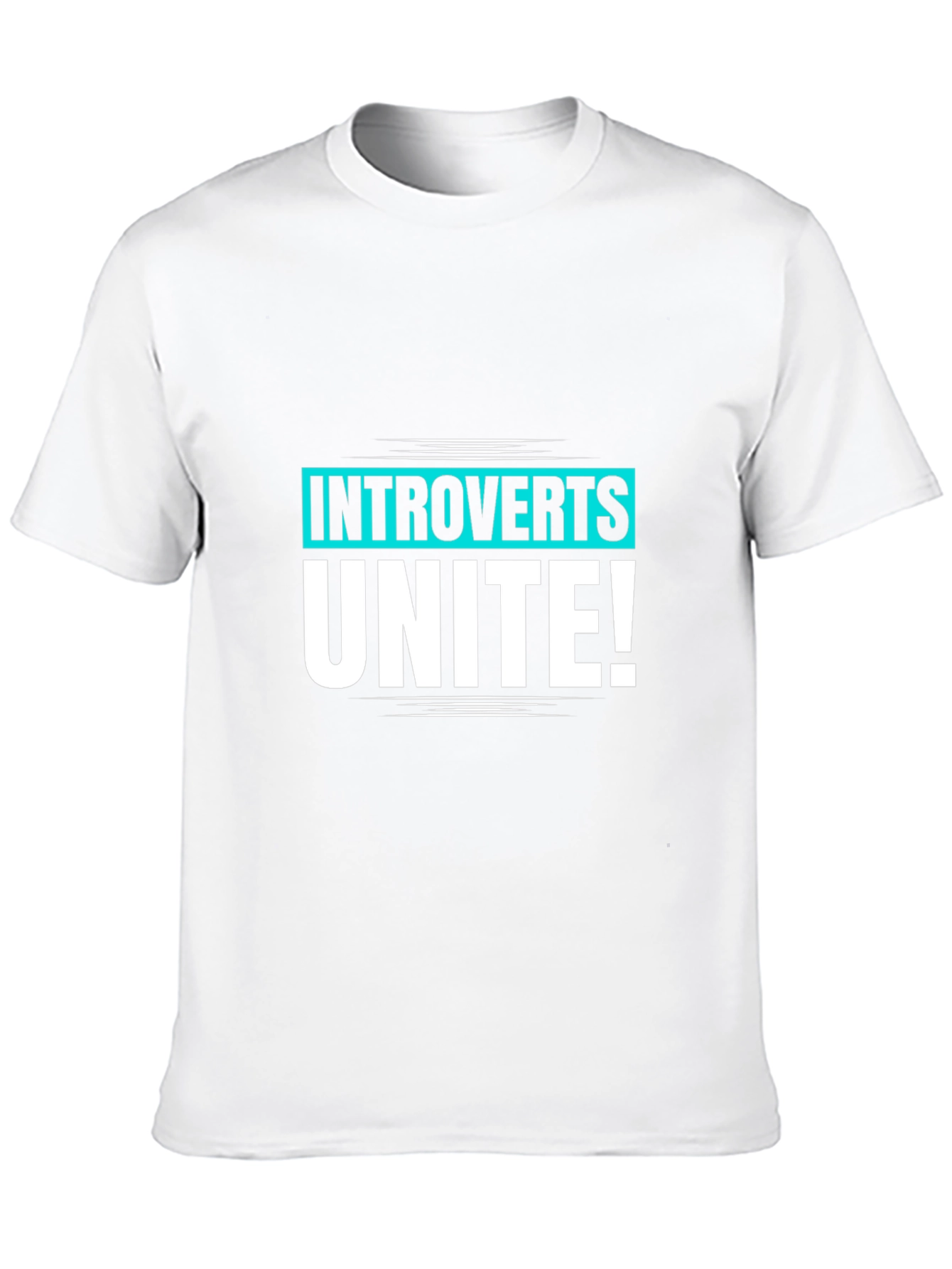 Introverts Unite! Black Graphic Tee